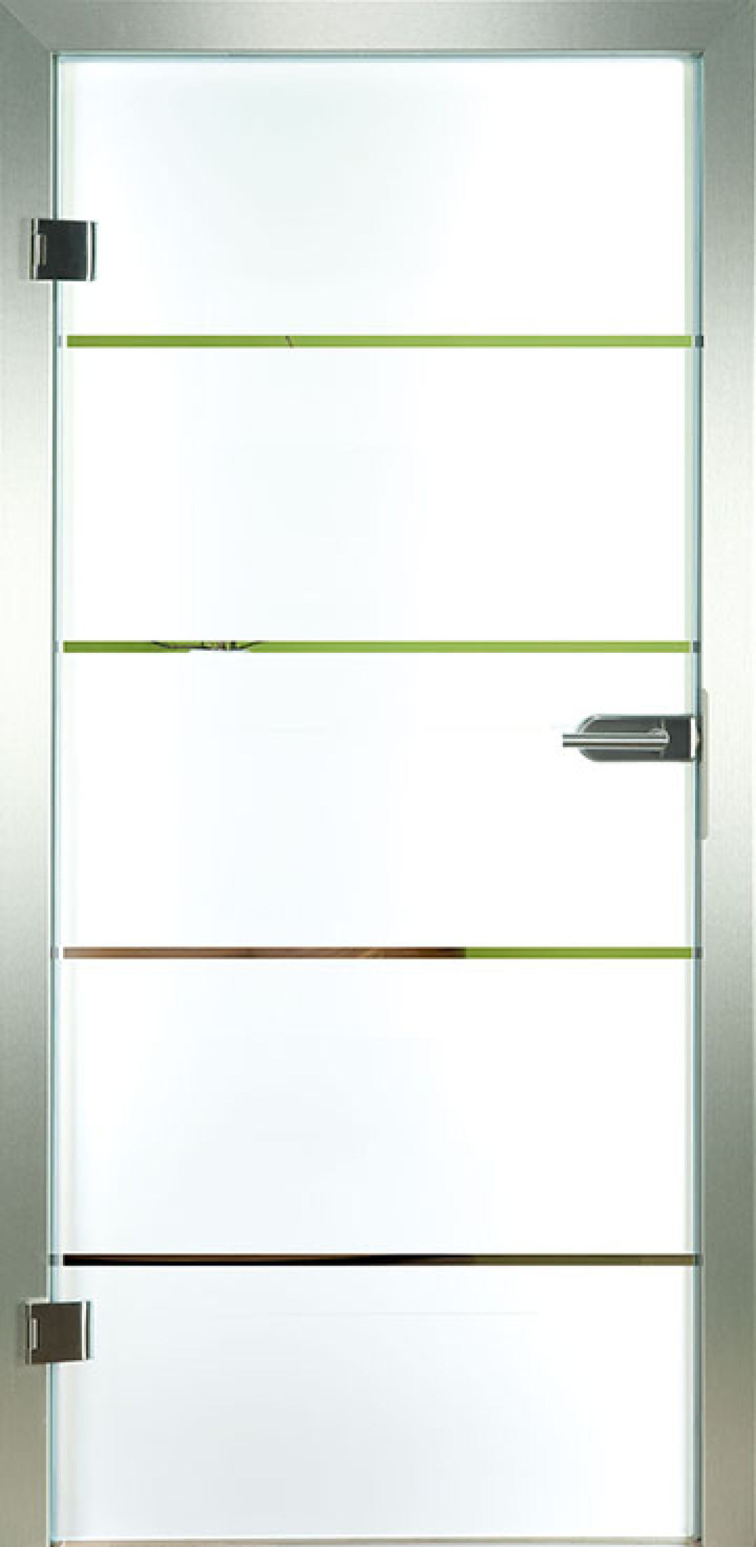 PIKTURA LOFT Glastür Slim mit Siebdruckmotiv