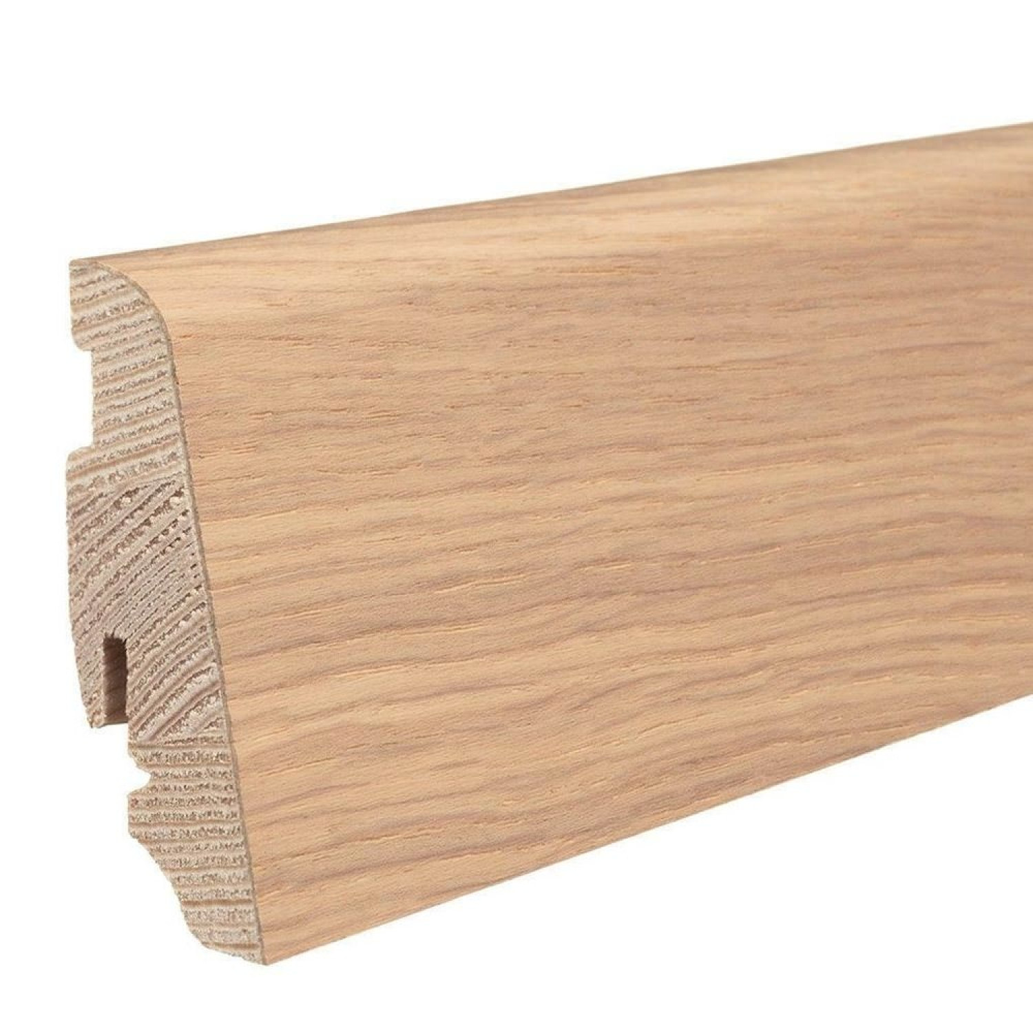HARO Sockelleiste für Parkett Eiche puroweiß furniert geölt (19 x 58 x 2200 mm)