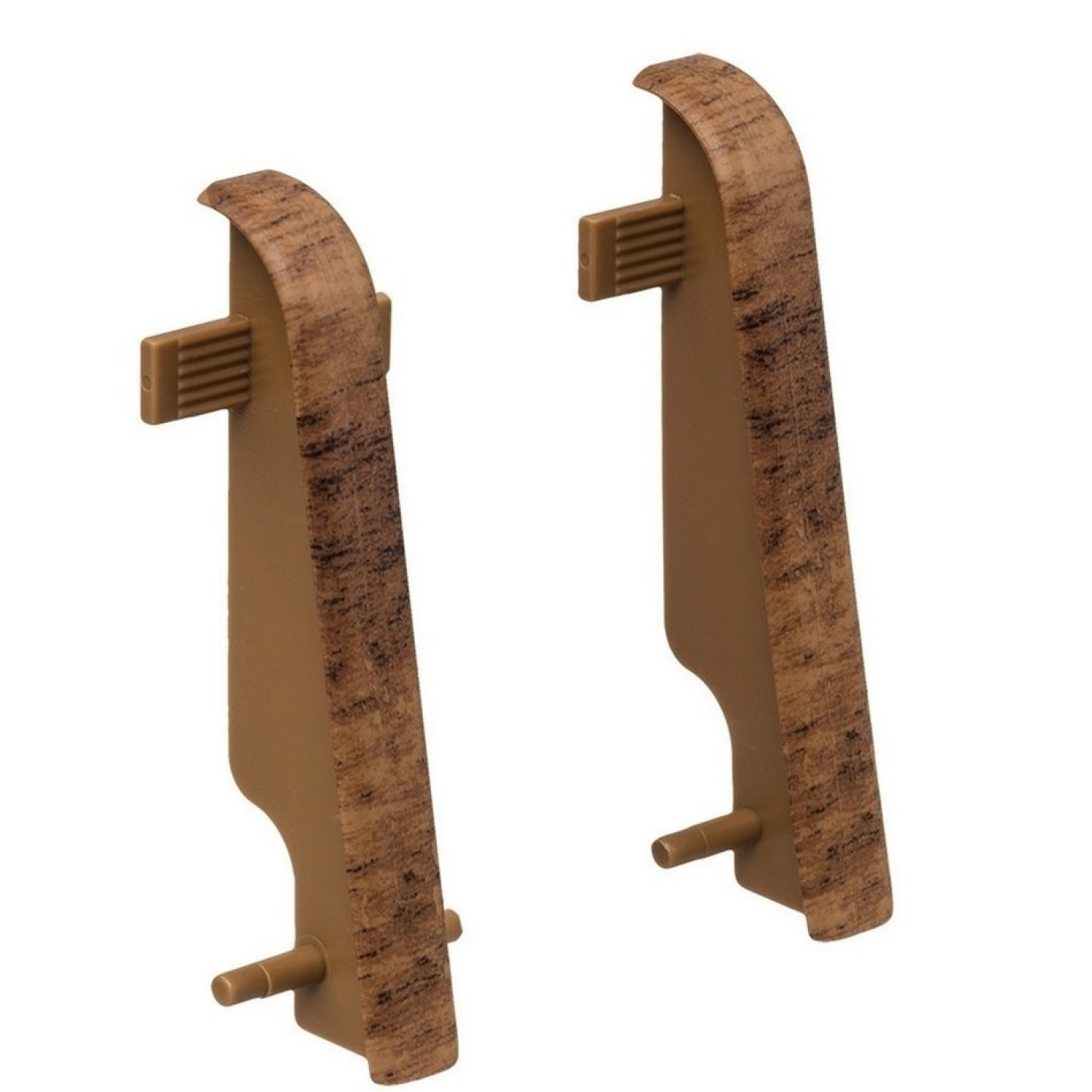 Ansicht von Nussbaum dunkel Zwischenstück für Sockelleiste 19x58 mm - Haro