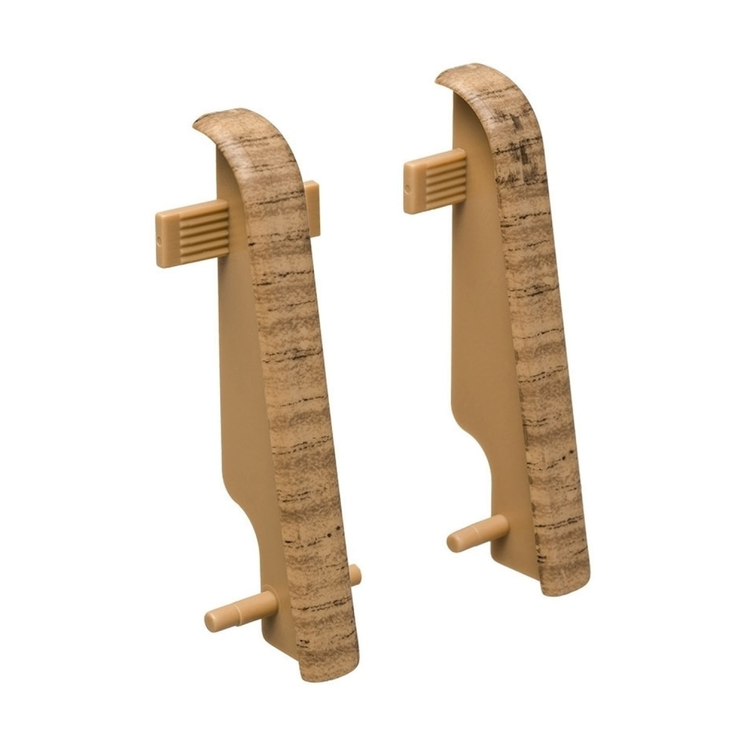 Ansicht von Eiche dunkel Zwischenstück für Sockelleiste 19x58 mm - Haro