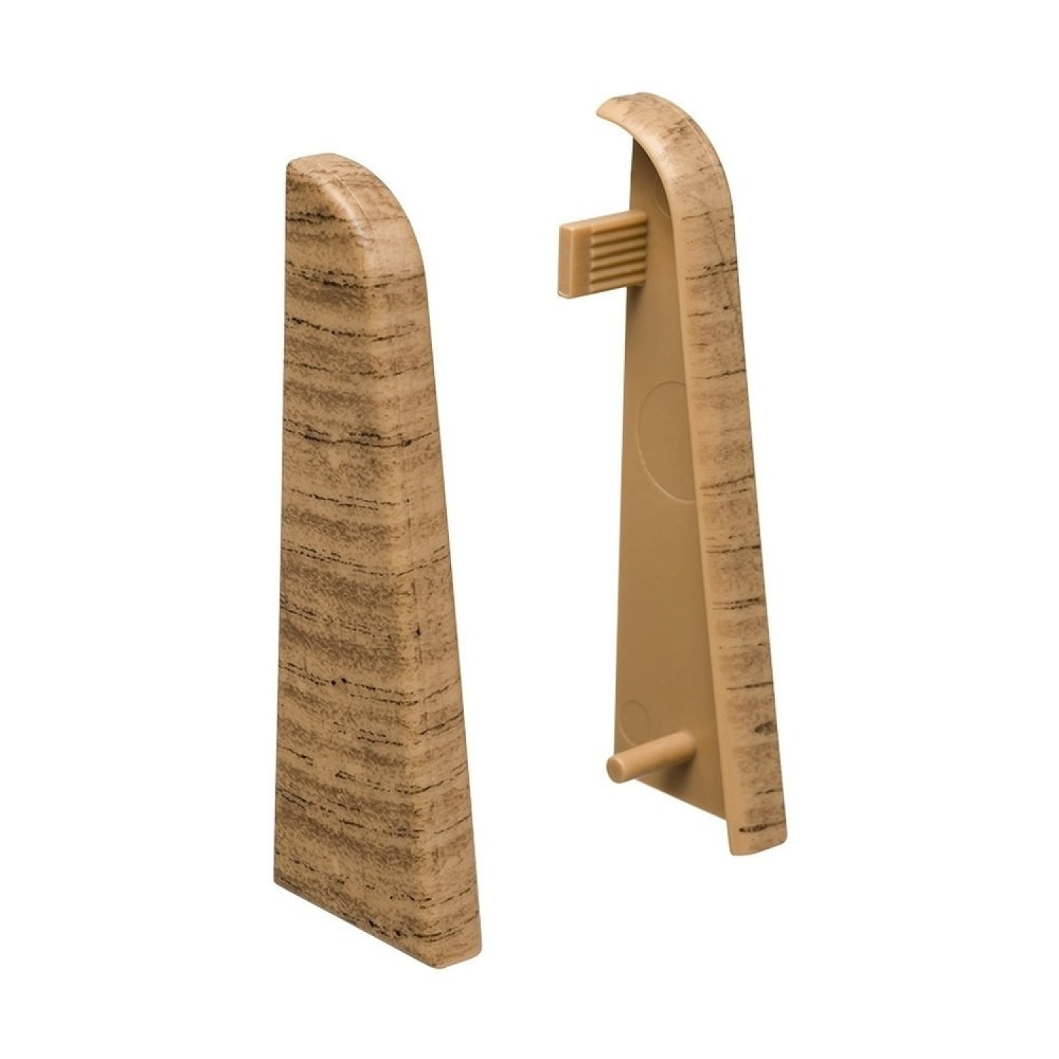 Ansicht von Eiche dunkel Endkappe für Sockelleiste 19x58 mm - Haro