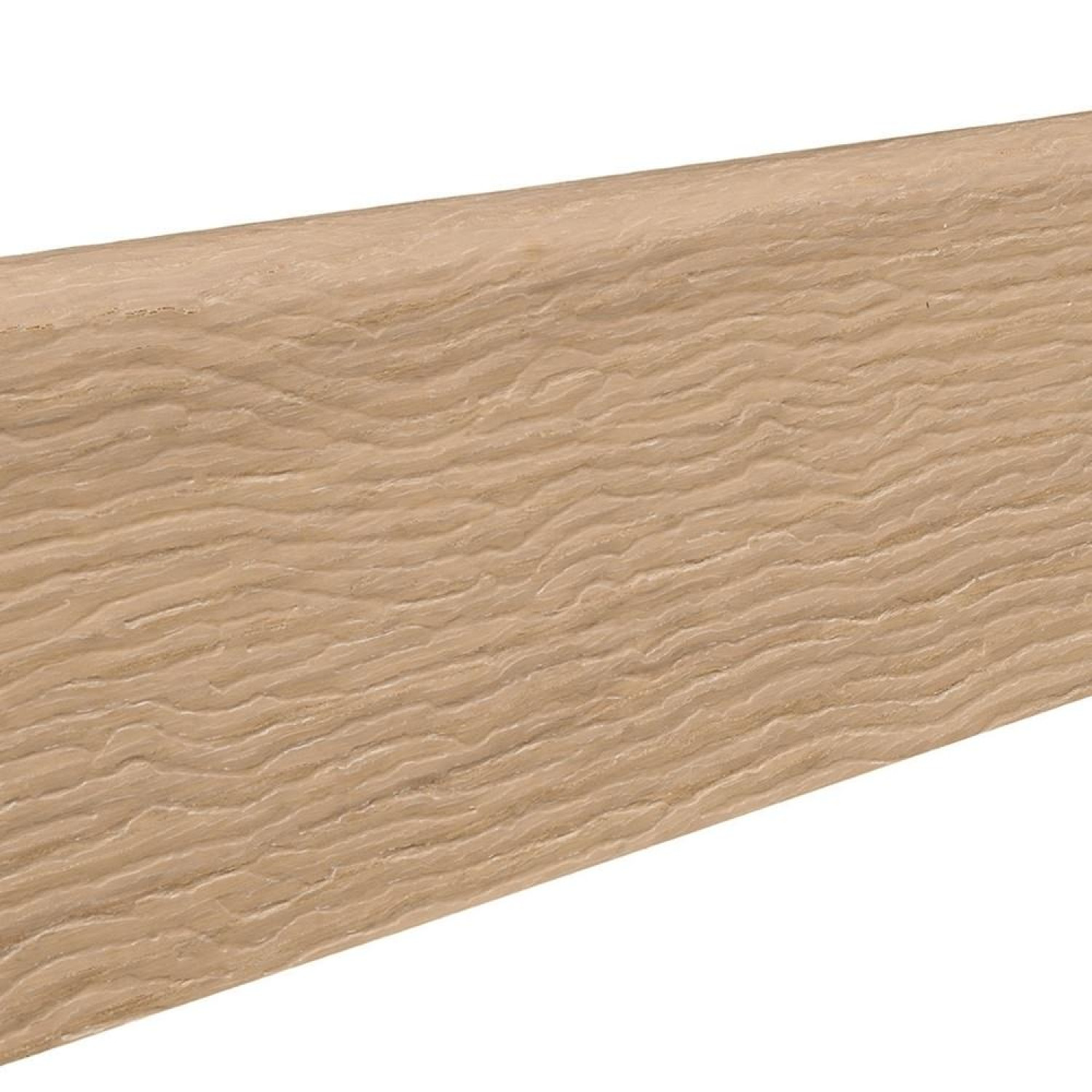 HARO Sockelleiste für Parkett Eiche puroweiß strukturiert furniert geölt (19 x 58 x 2200 mm)