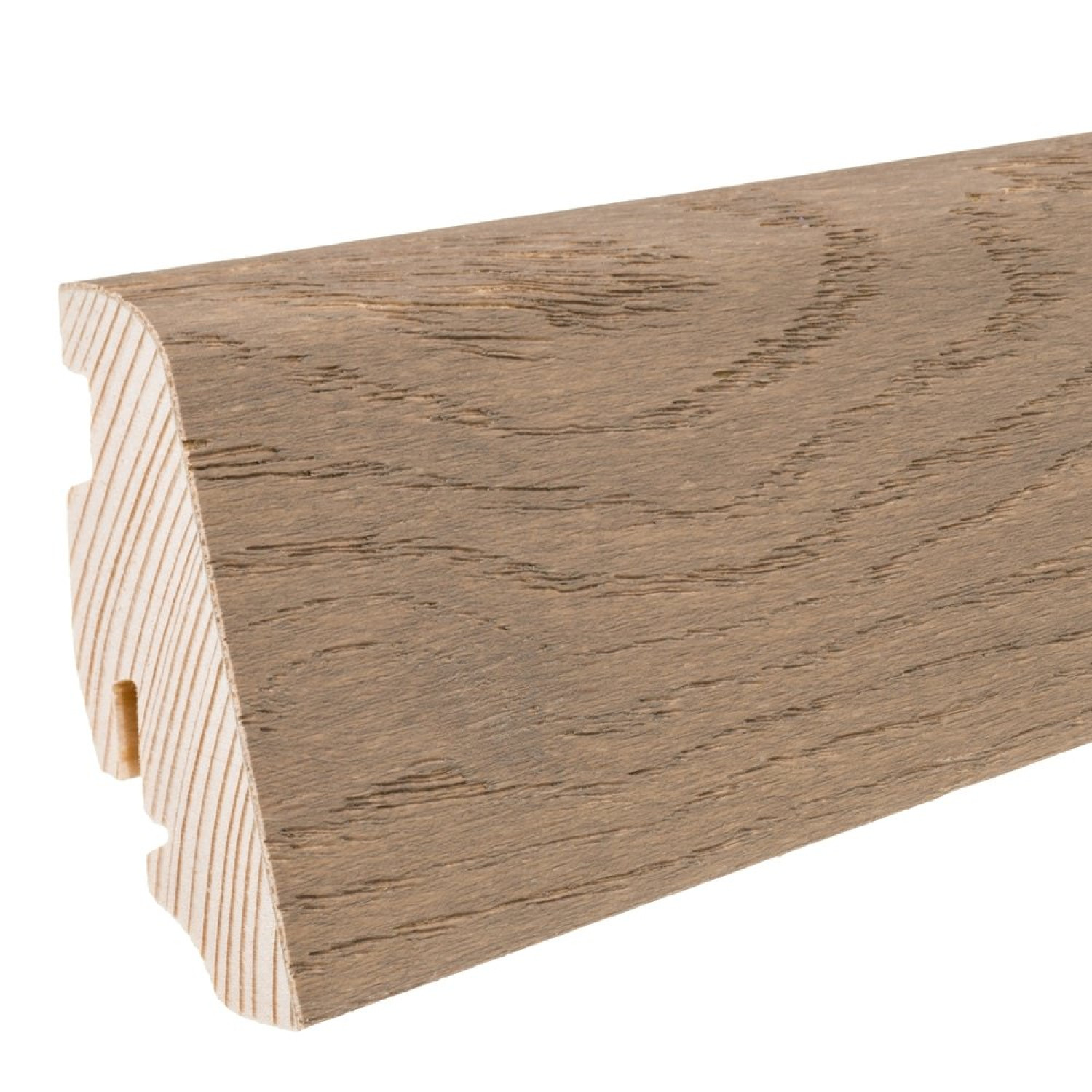 HARO Sockelleiste für Parkett Eiche muschelgrau furniert geölt (19 x 58 x 2200 mm)