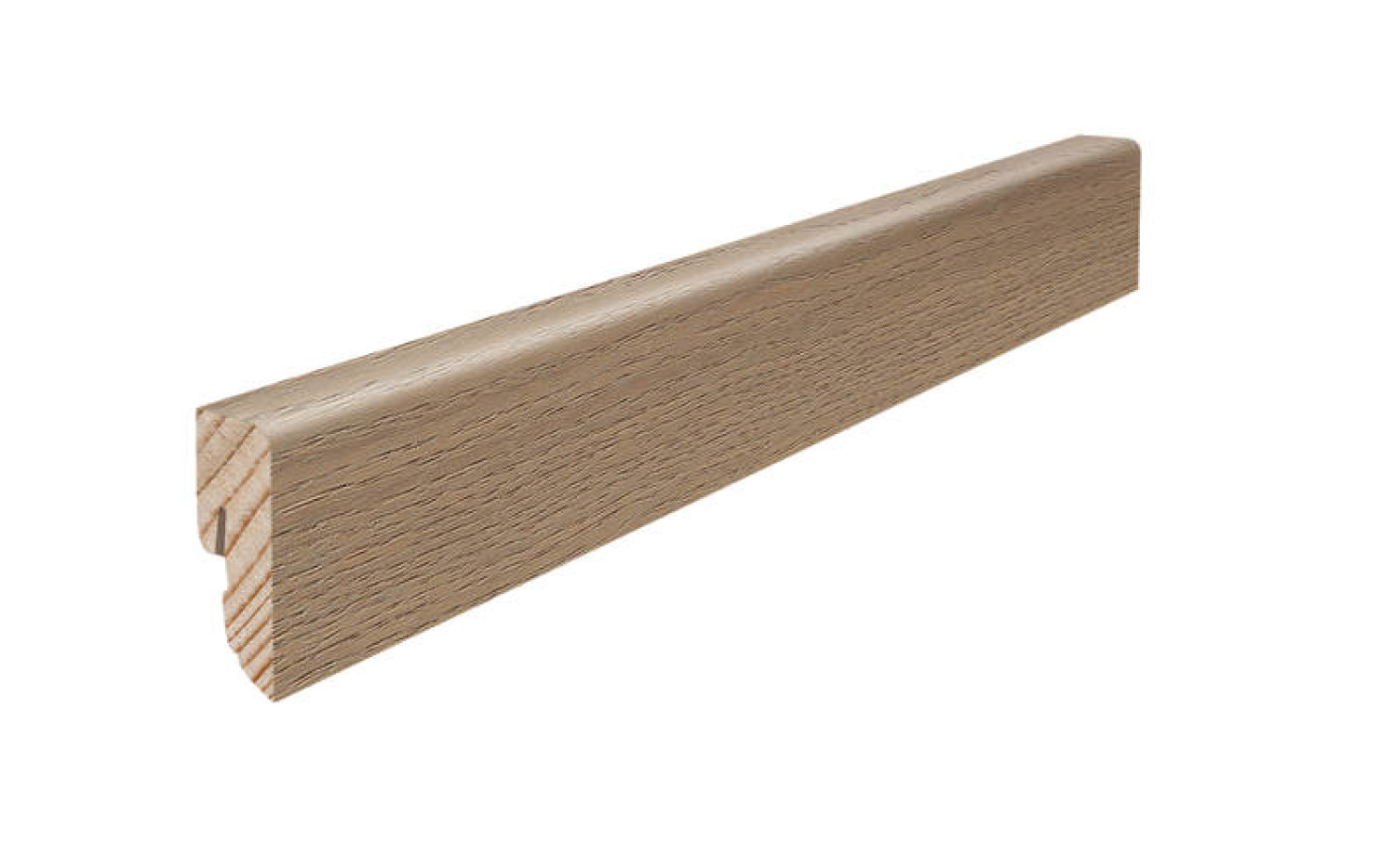 HARO Sockelleiste für Parkett Eiche sandgrau furniert geölt (16 x 40 x 2200 mm)