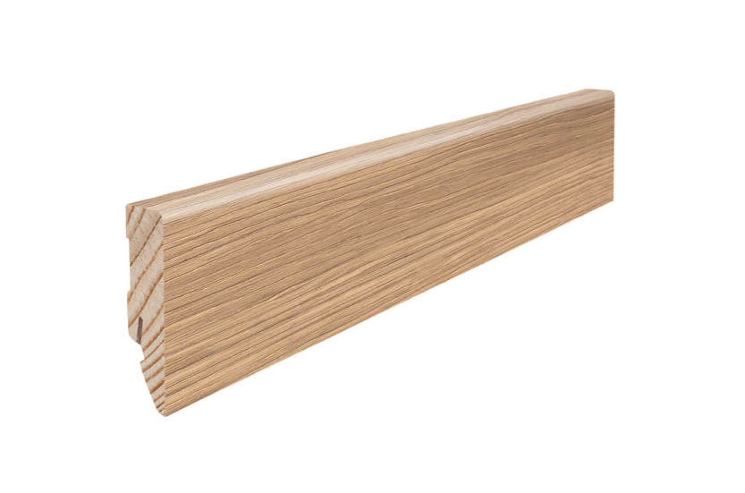 HARO Sockelleiste für Parkett Eiche puroweiß strukturiert furniert geölt (16 x 58 x 2200 mm)