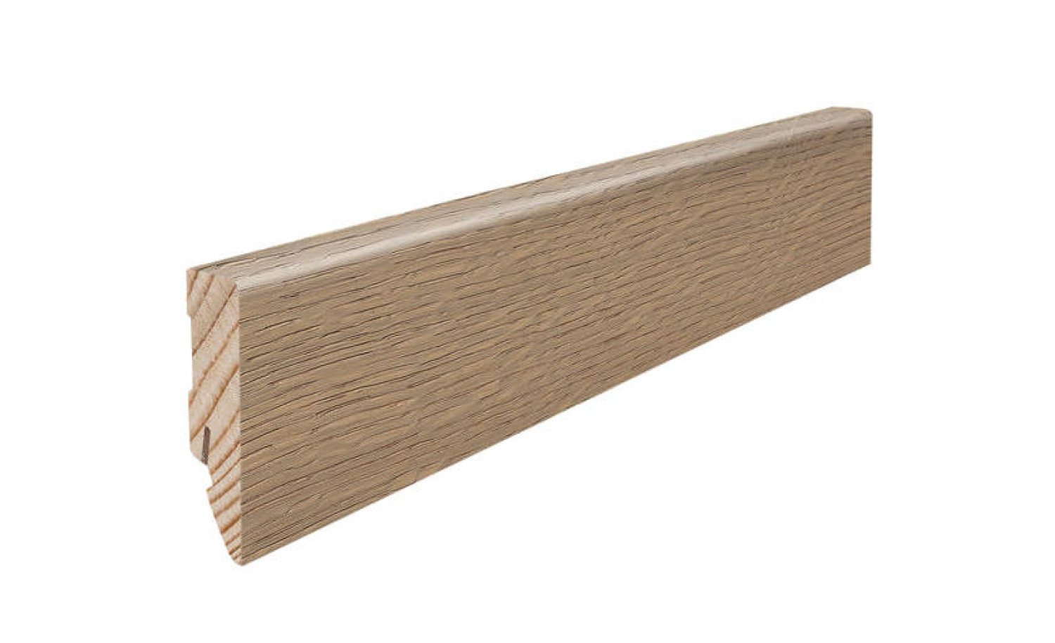 HARO Sockelleiste für Parkett Eiche sandgrau strukturiert furniert geölt (16 x 58 x 2200 mm)