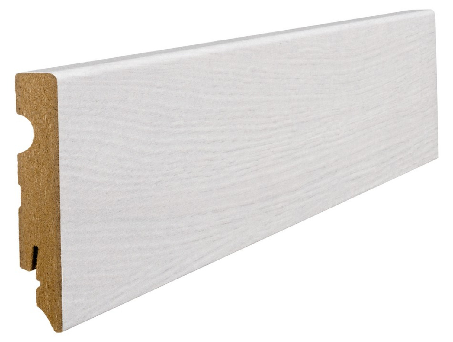 HARO Sockelleiste für Laminat Eiche Emilia weiß (15 x 80 x 2200 mm)