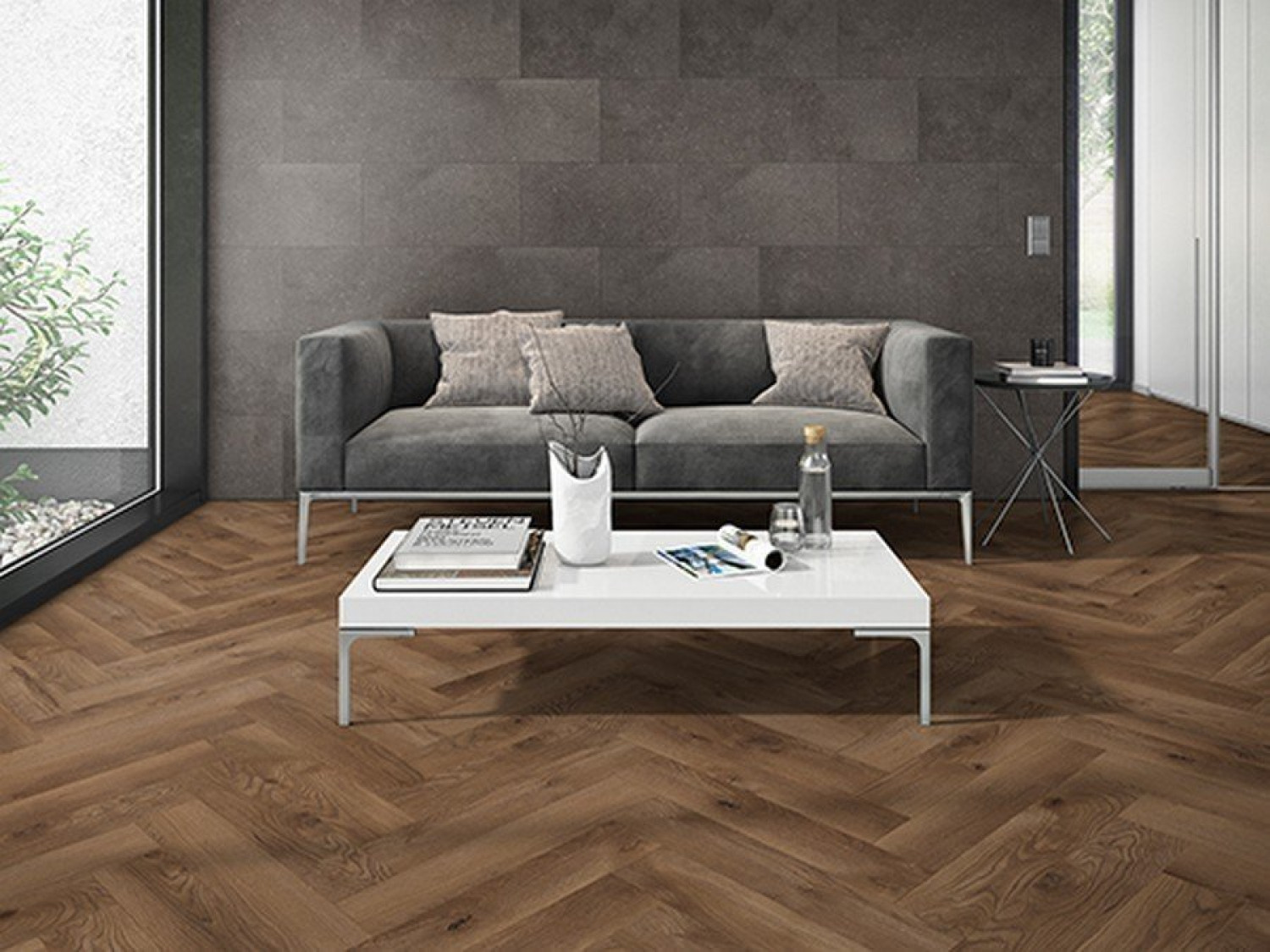 Laminat Burriana Eiche Fishbone Reihe