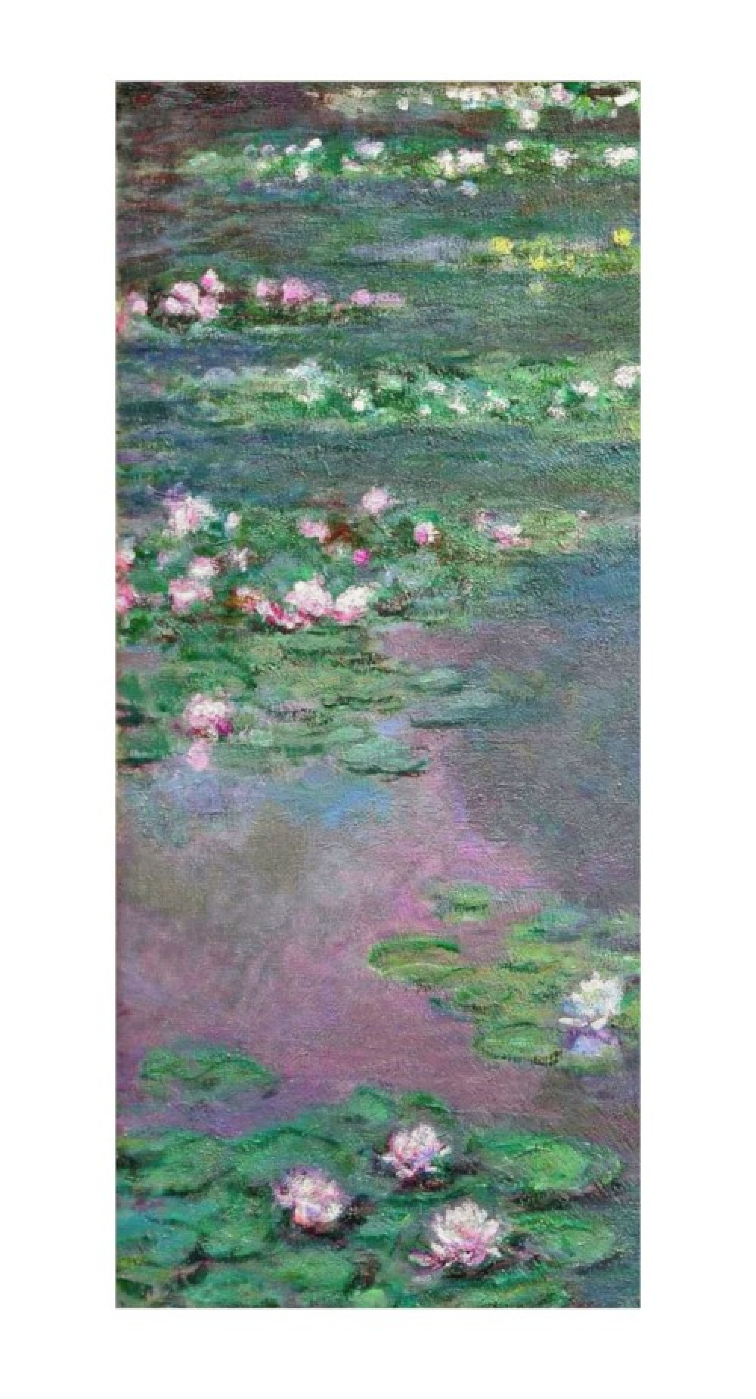 Claude Monet Reproduktion auf eigener Innentür Wasserlilien 2