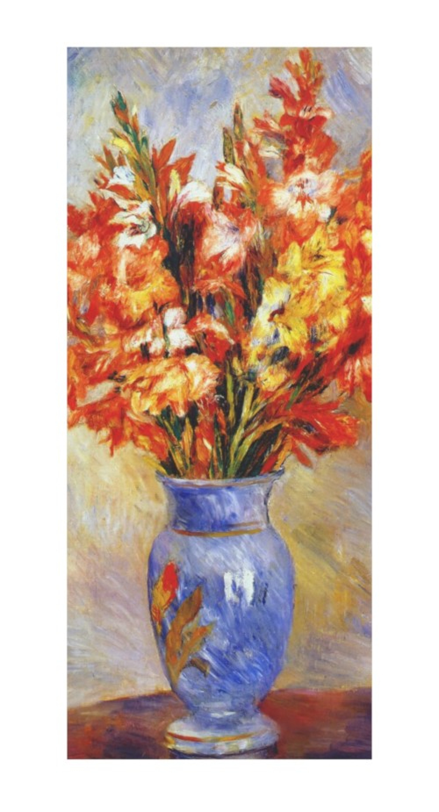 Pierre-Auguste Renoir Reproduktion auf eigener Innentür Gladiolen 2
