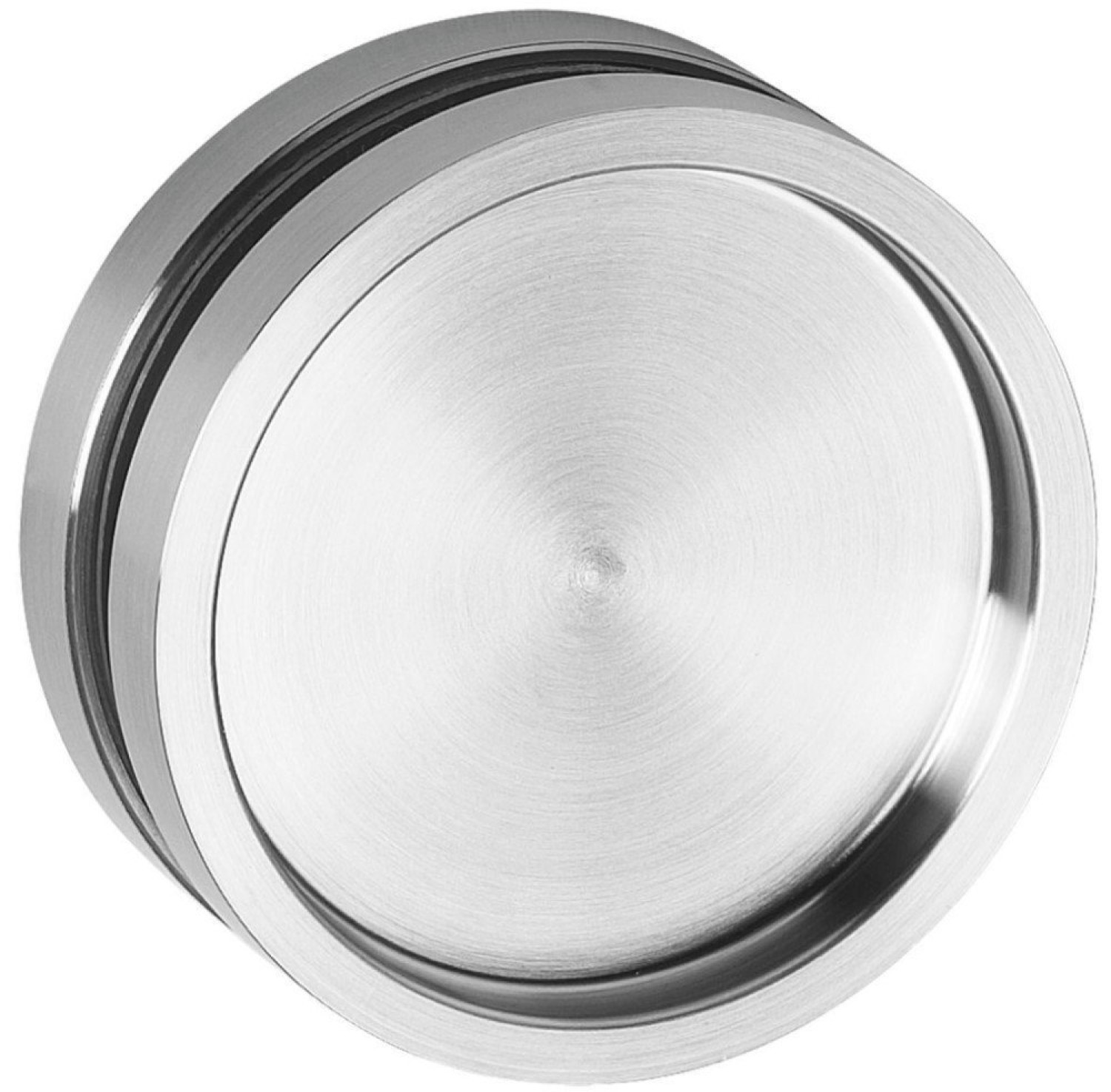 Bild von SÜDMETALL Glas-Schiebetürmuschel rund Edelstahl-sat. ohne Durchgriff
