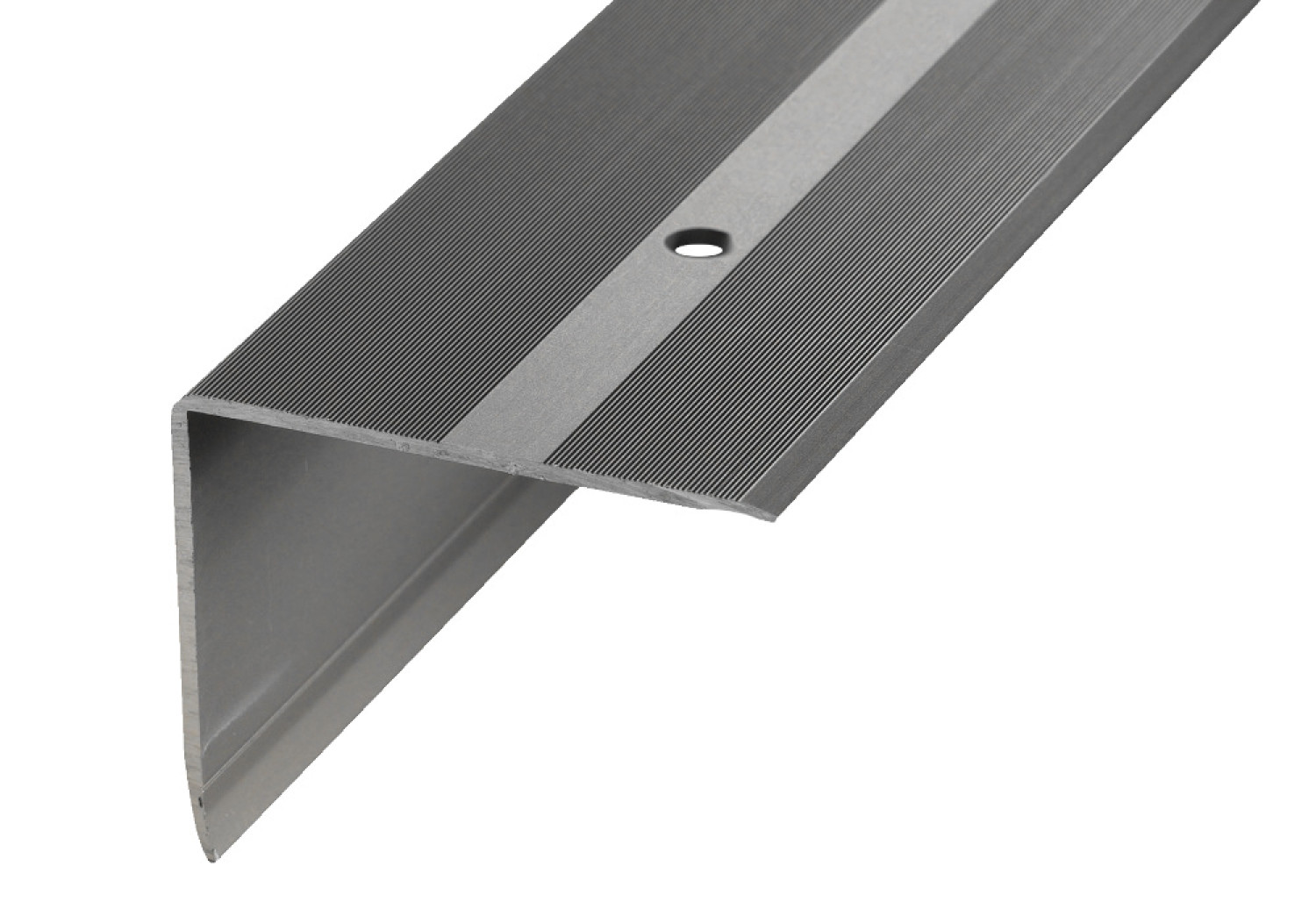 PROLINE PROSTEP Winkelprofil Aluminium 55x44mm eloxiert Edelstahl gebohrt 270cm
