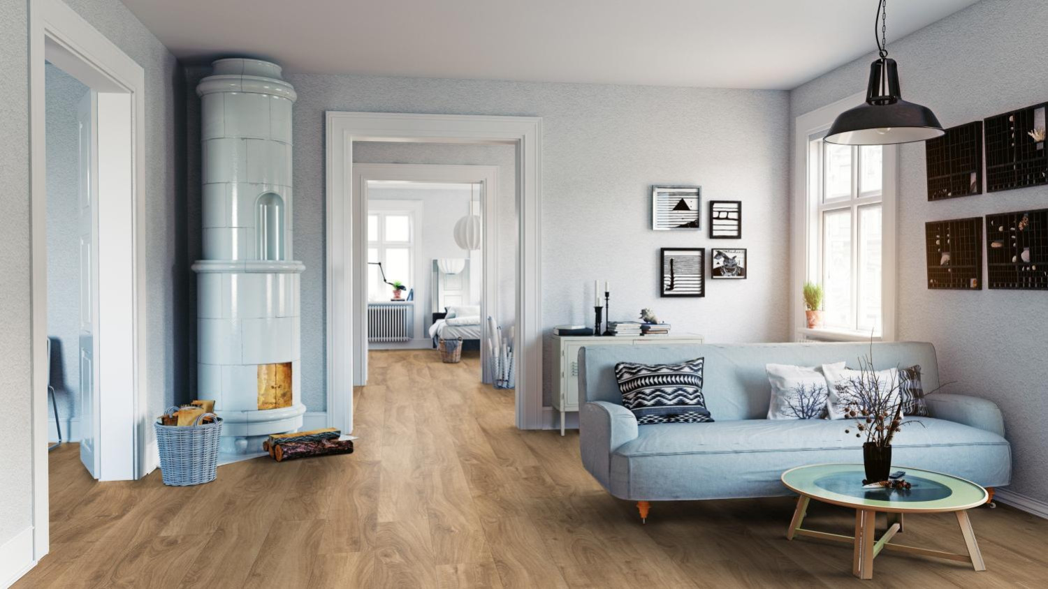 Ansicht von TARKETT Klick-Vinylboden English Eiche Natural iD Click Ultimate 70 The Classics Bild 1