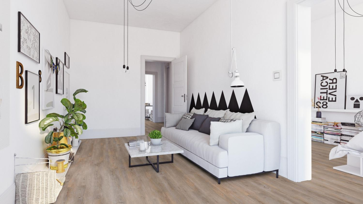 WICANDERS Klick-Designboden Alaska Oak Wood Start Green
