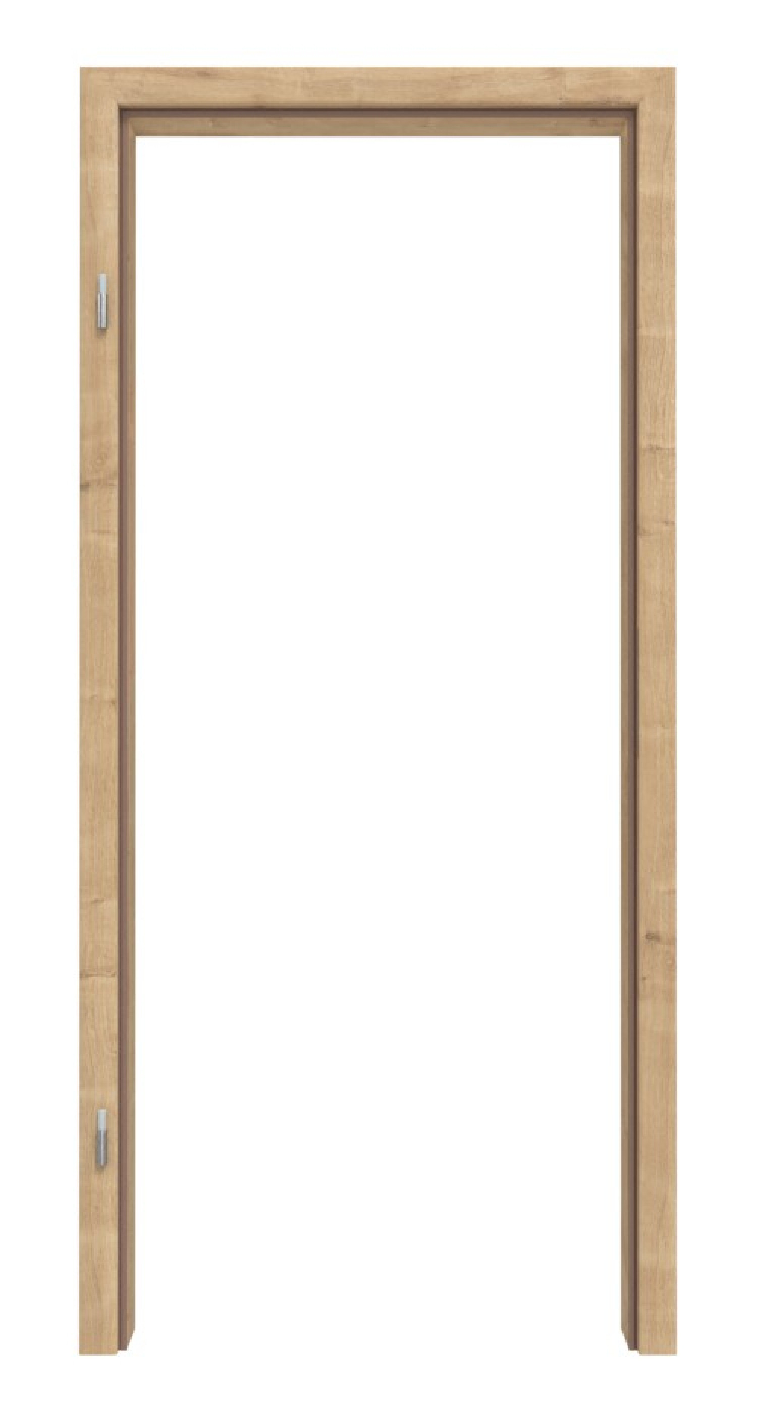 Frontbild von HUGA Zarge Asteiche Durat Basic mit runder Kante