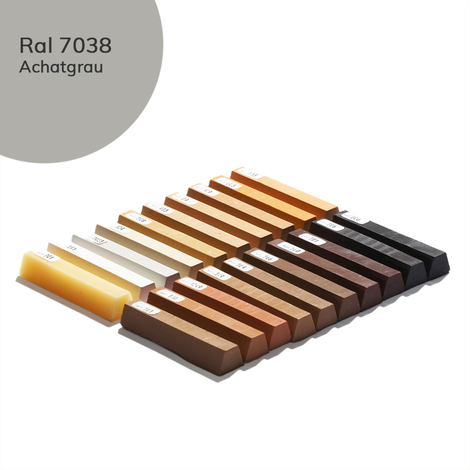 Hartwachs 120 Achatgrau RAL 7038 Einzelstange - Bao Chemie