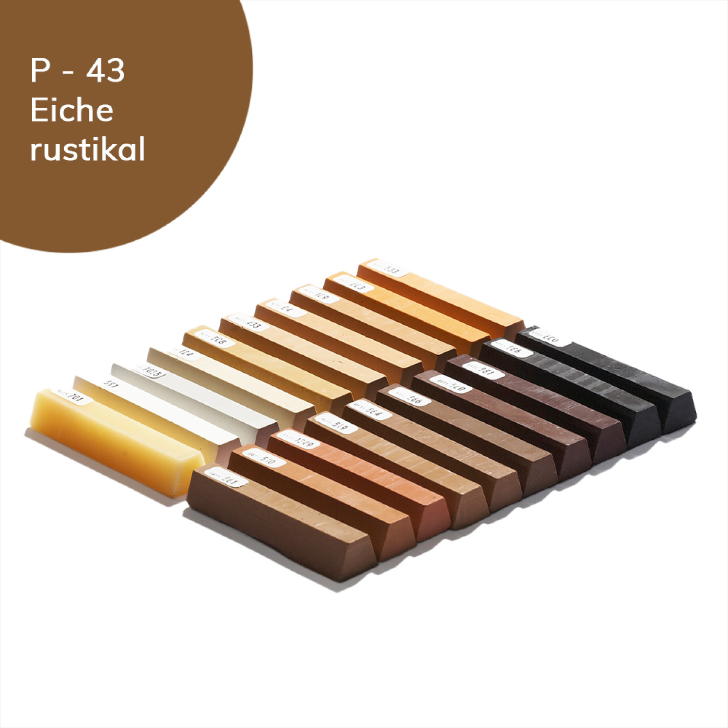 Hartwachs 120 Eiche rustikal-P-43 Einzelstange - Bao Chemie