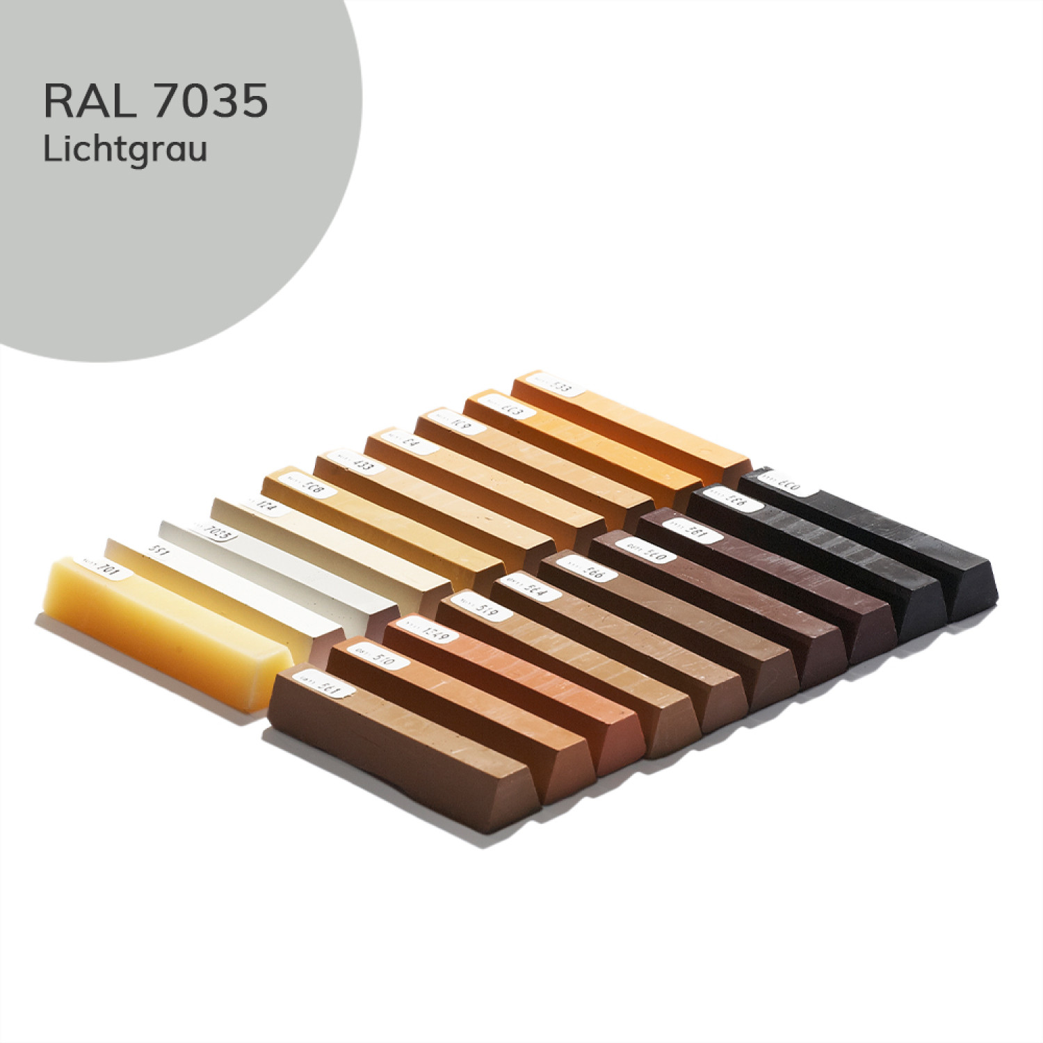 Hartwachs 120 Lichtgrau RAL 7035 Einzelstange - Bao Chemie