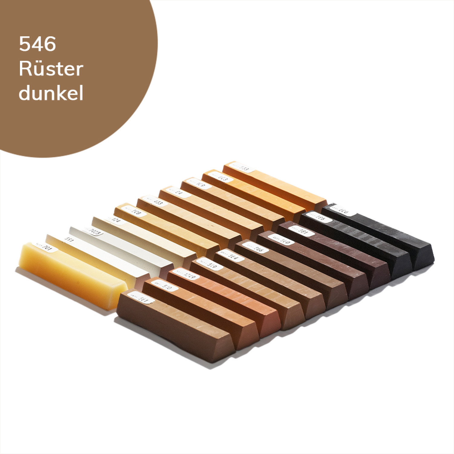 Hartwachs 120 Rüster dunkel-546 Einzelstange - Bao Chemie