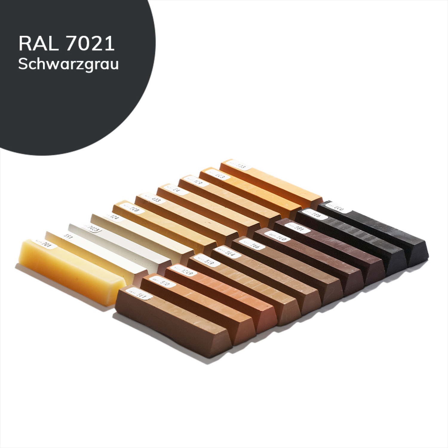 Hartwachs 120 Schwarzgrau RAL 7021 Einzelstange - Bao Chemie