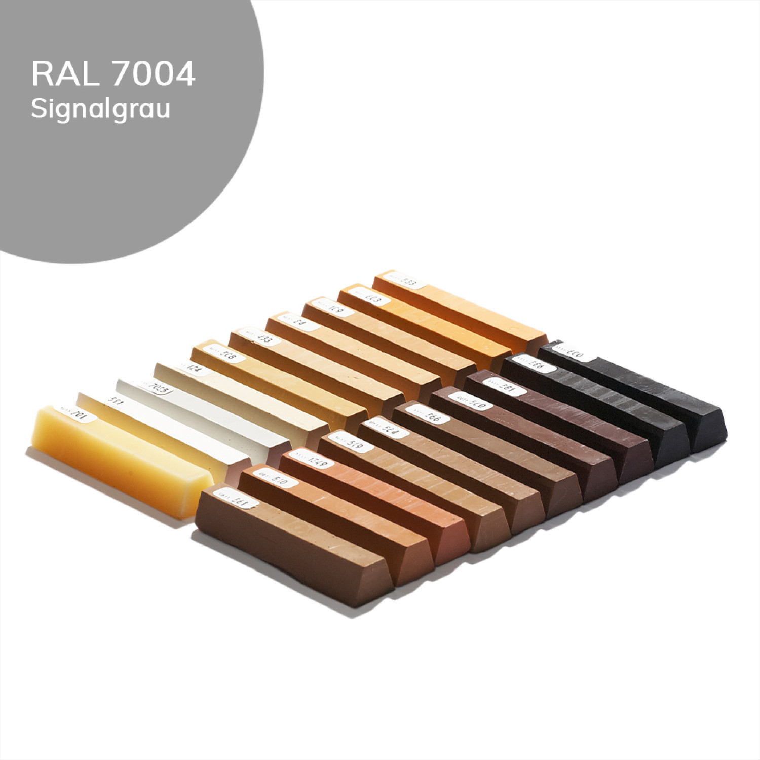 Hartwachs 120 Signalgrau RAL 7004 Einzelstange - Bao Chemie