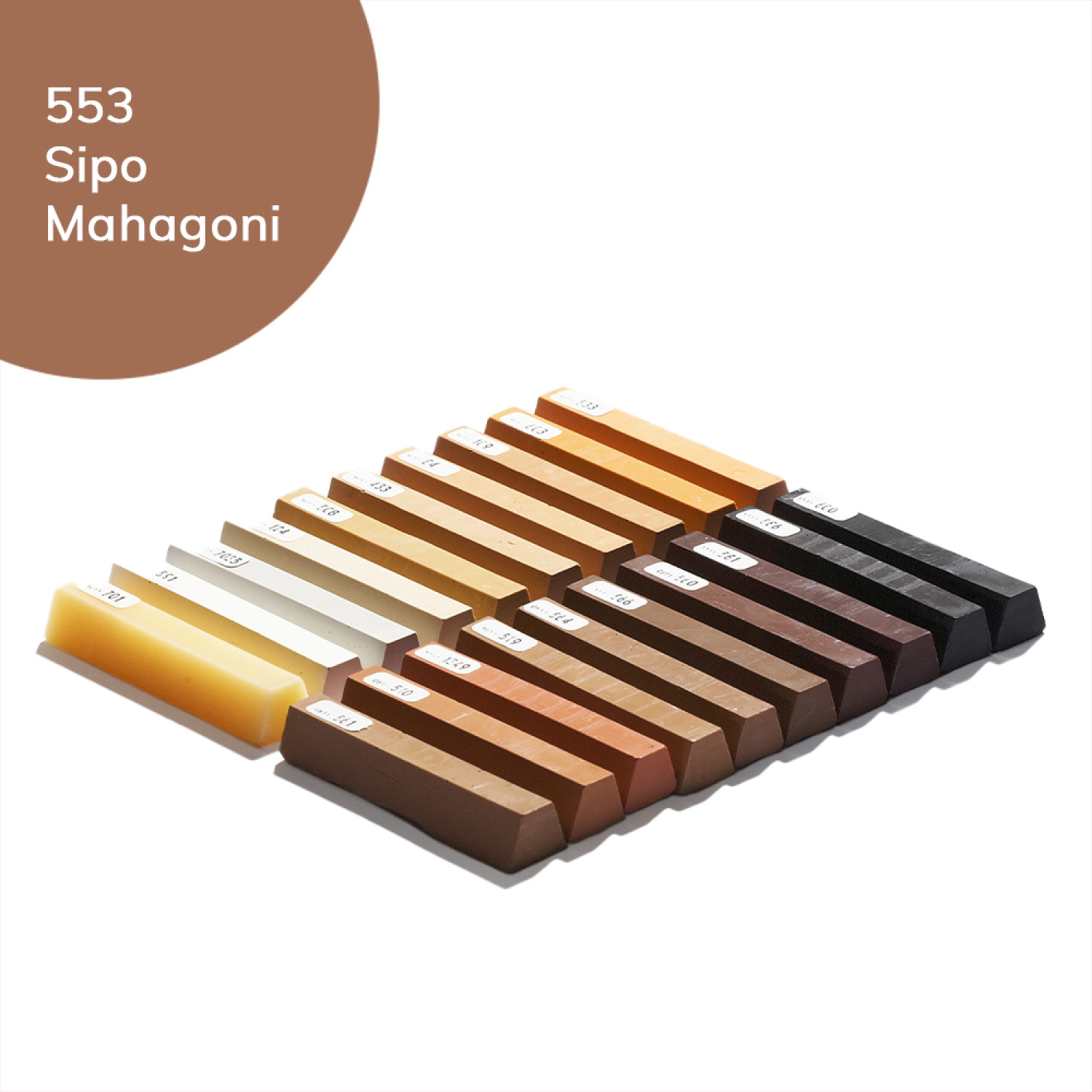 Hartwachs 120 Sipo Mahagoni-553 Einzelstange - Bao Chemie