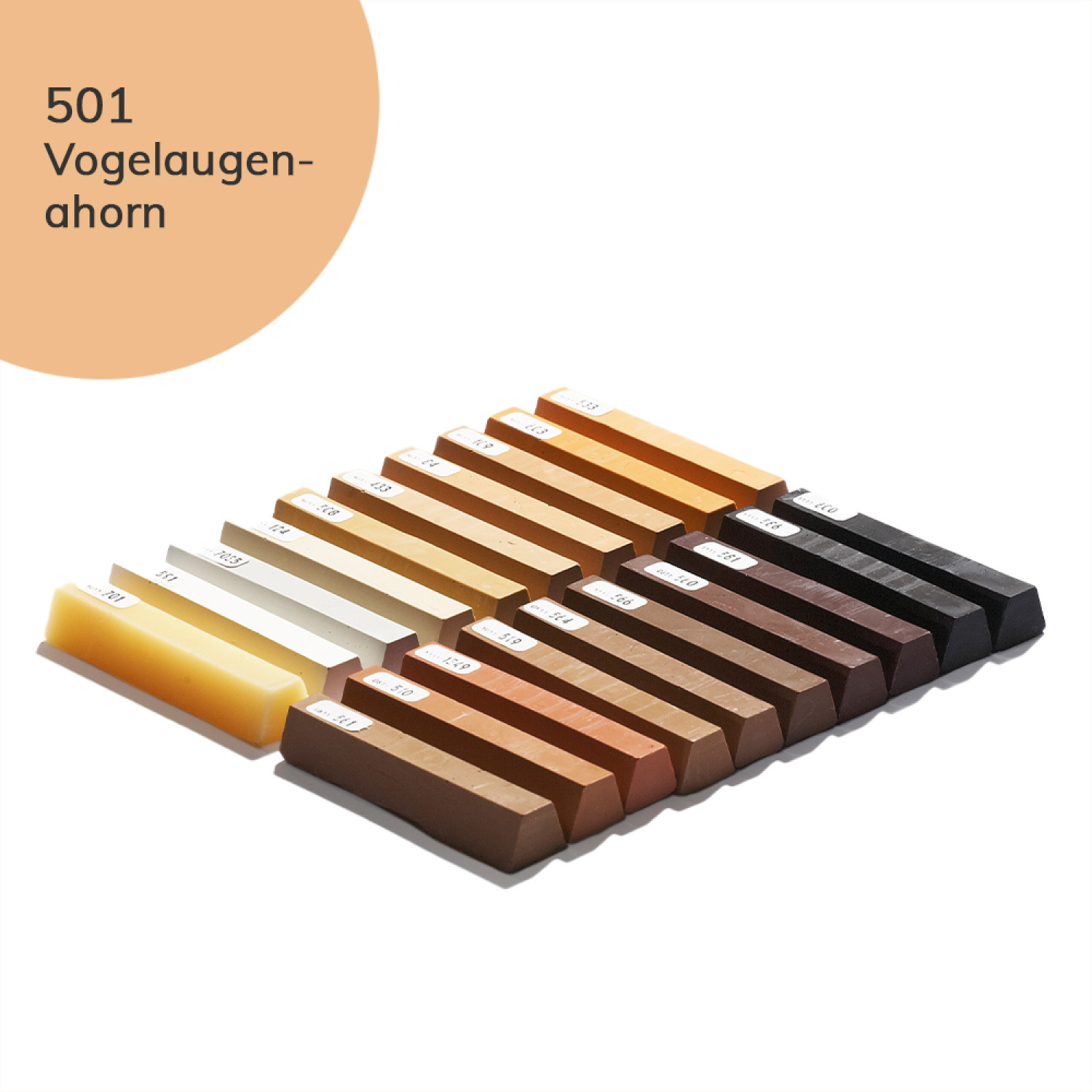 Hartwachs 120 Vogelaugenahorn-501 Einzelstange - Bao Chemie