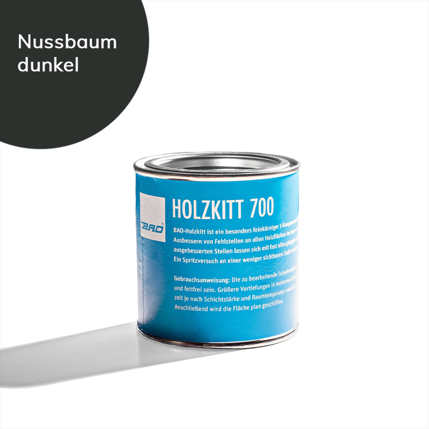 Holzpaste Holzkitt 700 Nussbaum dunkel - Bao Chemie