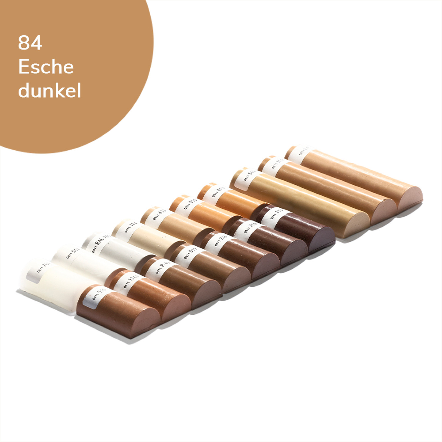Weichwachs 100 Esche dunkel-84 Halbstange - Bao Chemie