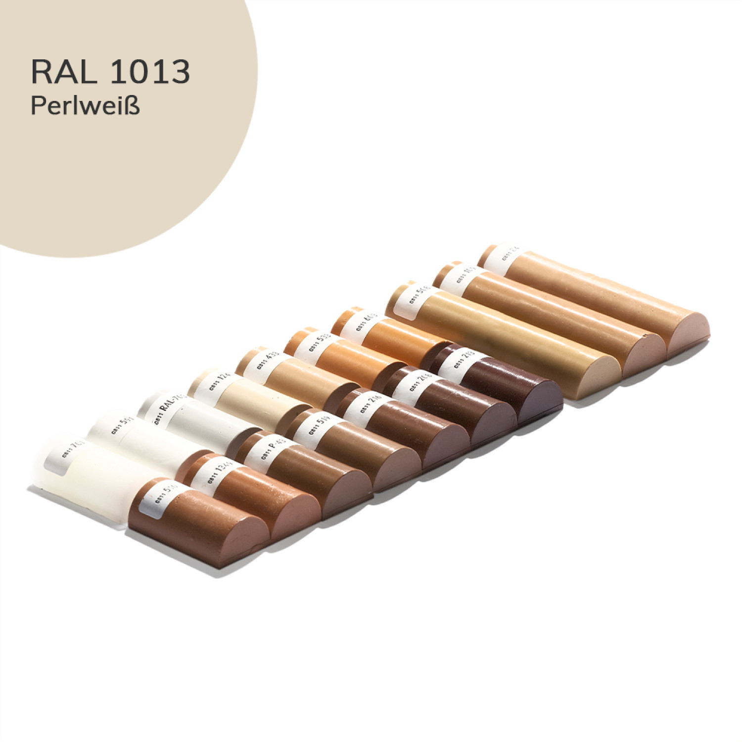 Weichwachs 100 Perlweiß RAL 1013 Halbstange - Bao Chemie