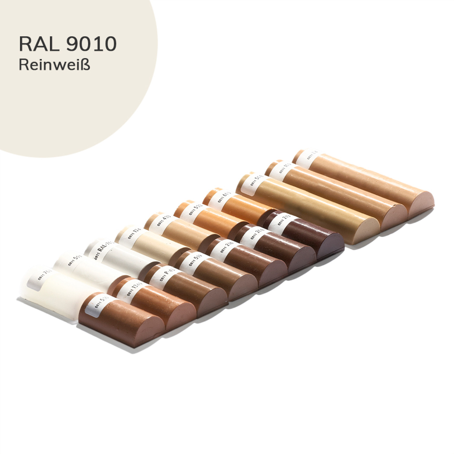 Weichwachs 100 Reinweiß RAL 9010 Halbstange - Bao Chemie