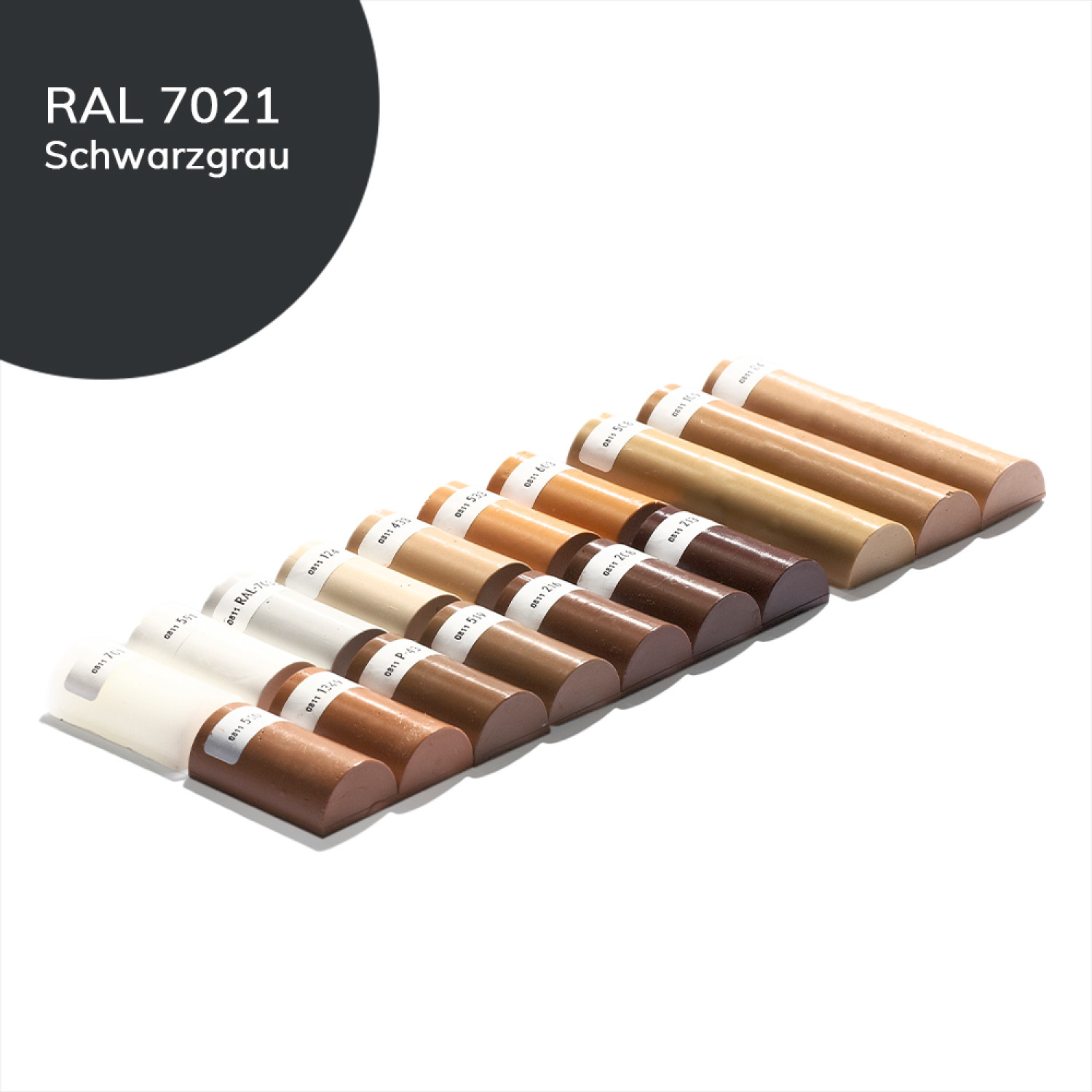 Weichwachs 100 Schwarzgrau RAL 7021 Halbstange - Bao Chemie