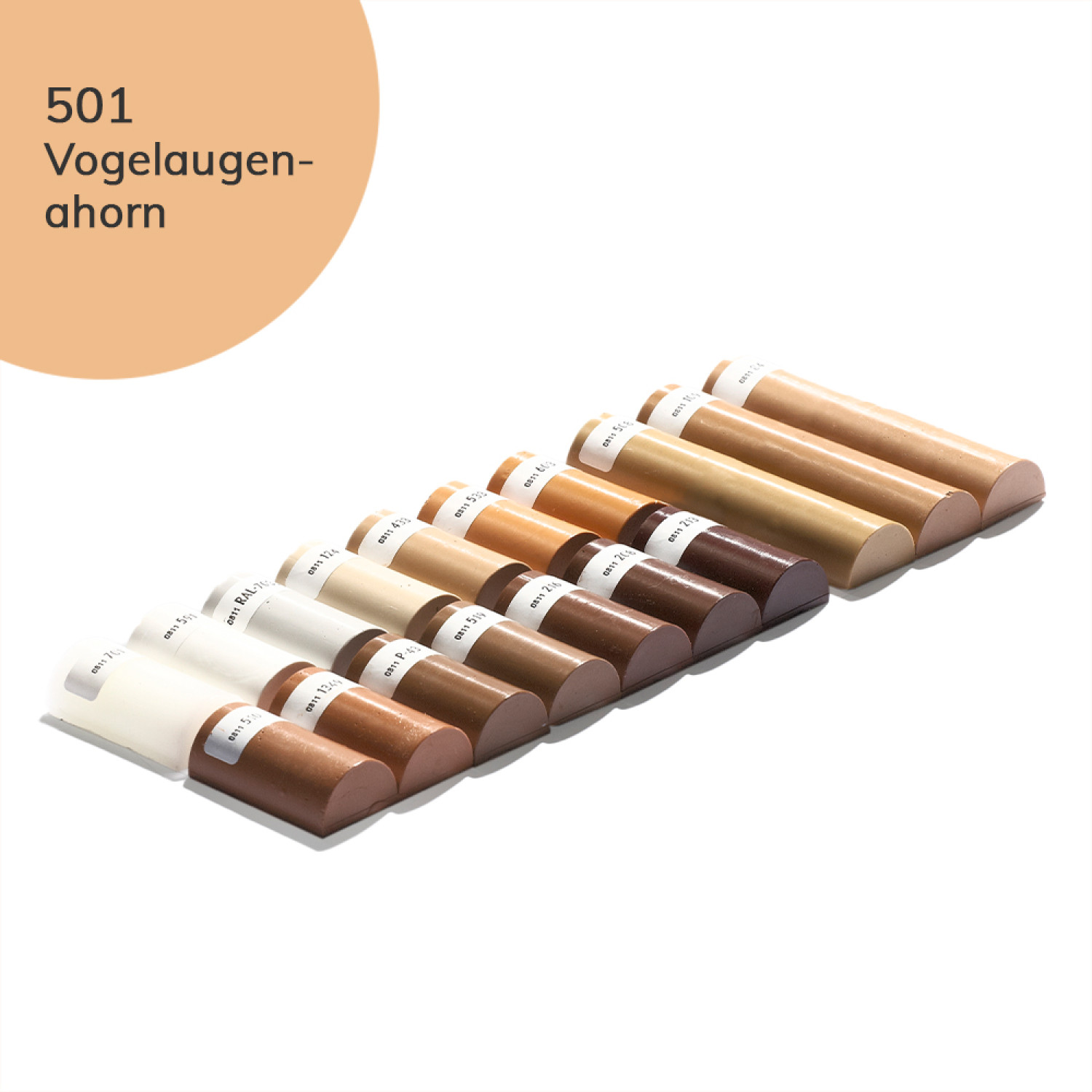 Weichwachs 100 Vogelaugenahorn-501 Halbstange - Bao Chemie