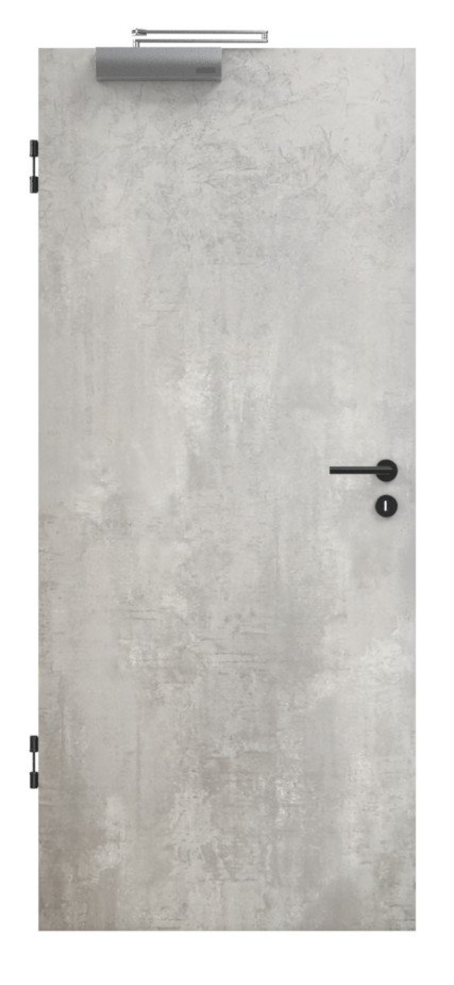 Frontansicht von JELD-WEN Brandschutztür T-30 Trend Concrete Hell DuriTop CPL
