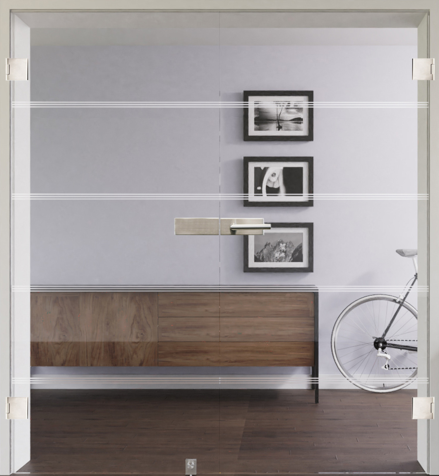 Bild mit Modell 3001 negativ Ganzglas Doppelflügeltür - Lienbacher GlasBild mit Modell 333 negativ Ganzglas Doppelflügeltür - Lienbacher Glas