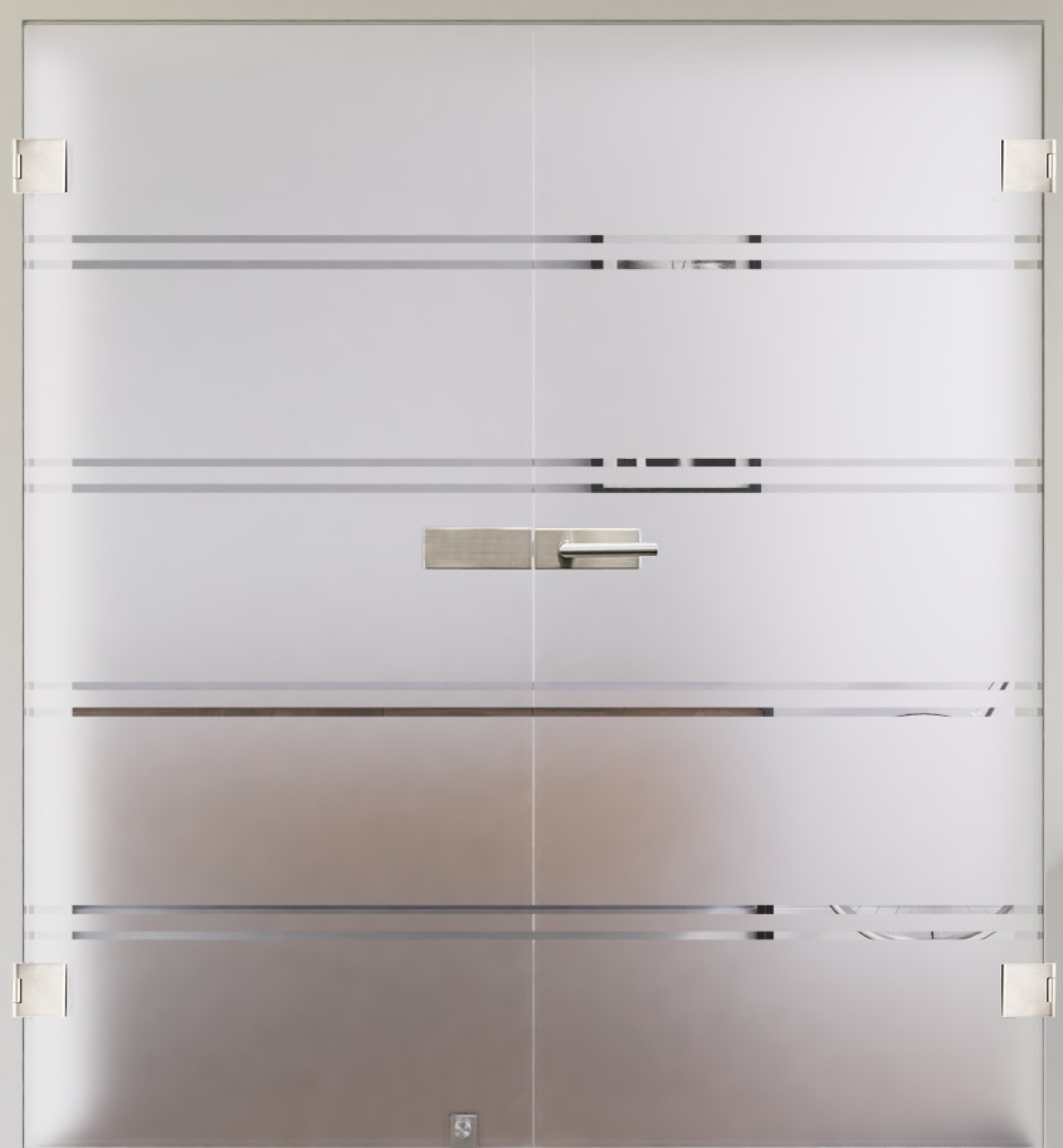 Bild mit Modell 346 Ganzglas Doppelflügeltür