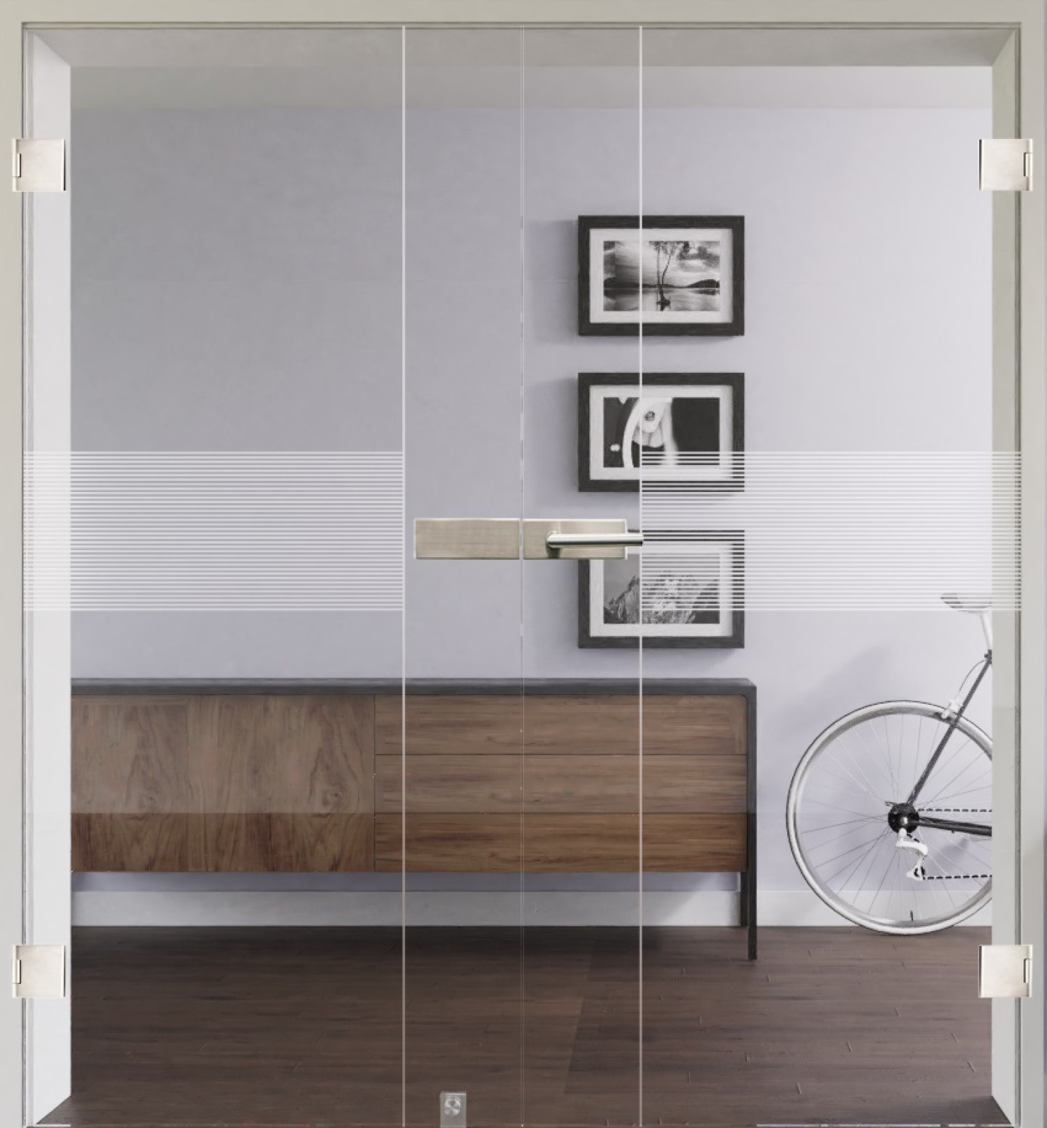 Bild mit Modell 399 Ganzglas Doppelflügeltür