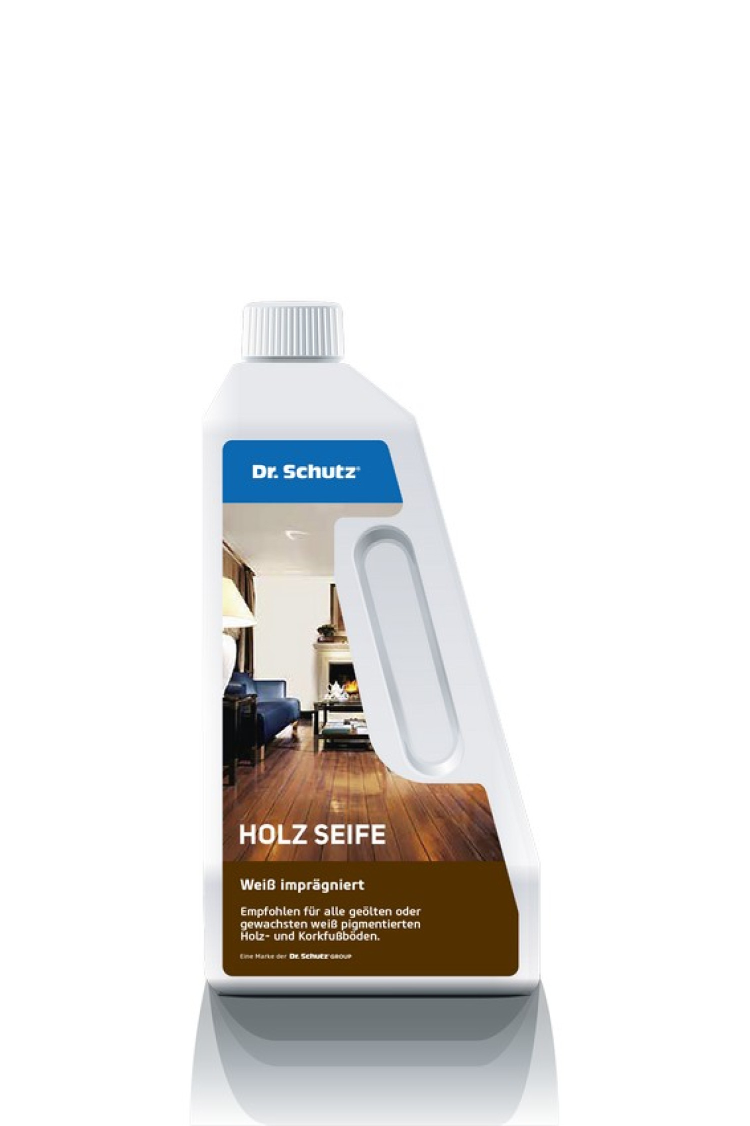 Ansicht von Holz Seife weiss 750 ml für Parkett- und Korkböden - Dr. Schutz