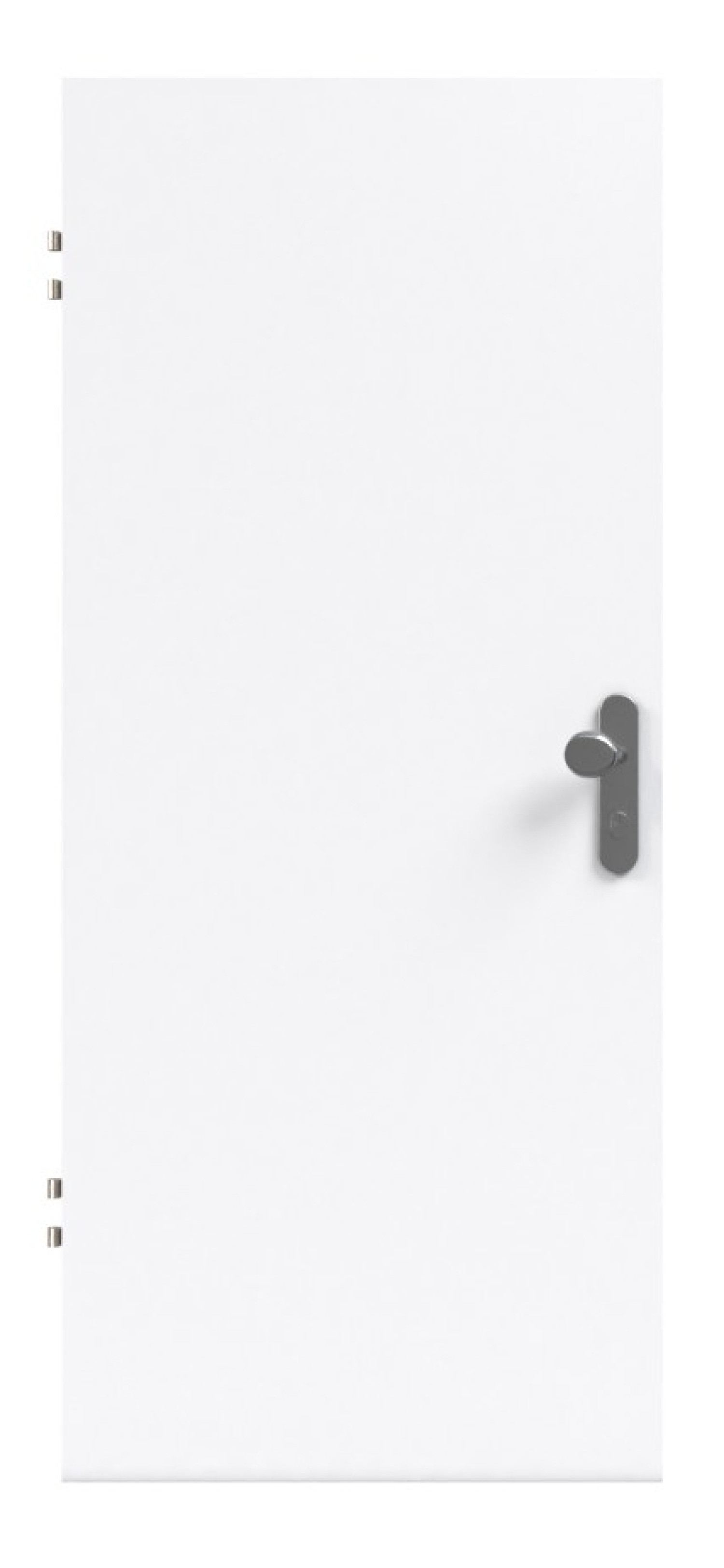 SCHÖRGHUBER Wohnungseingangstür D354-60 Designer White HPL mit Brandschutz T30 RS
