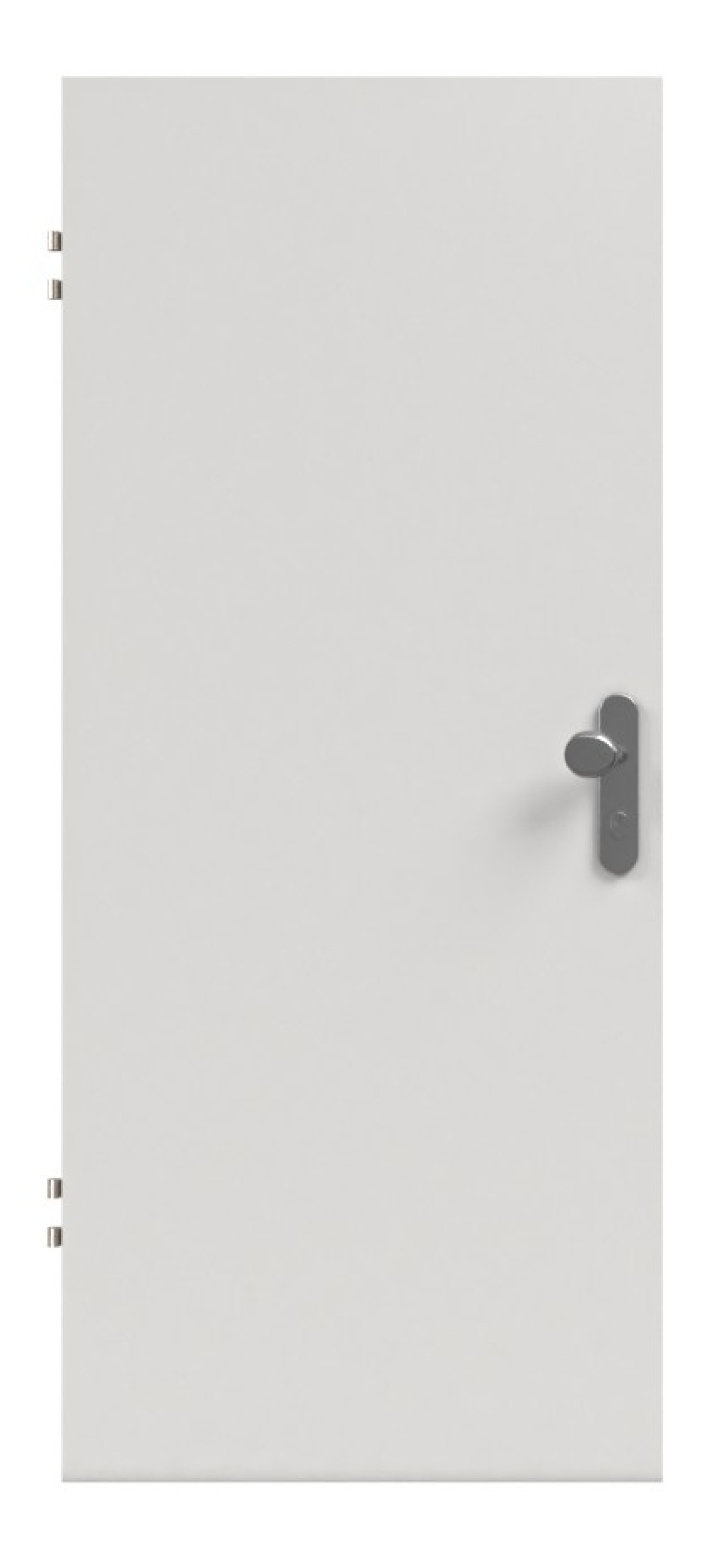 SCHÖRGHUBER Wohnungseingangstür 0160-60 Silver Grey HPL mit Brandschutz T30 RS