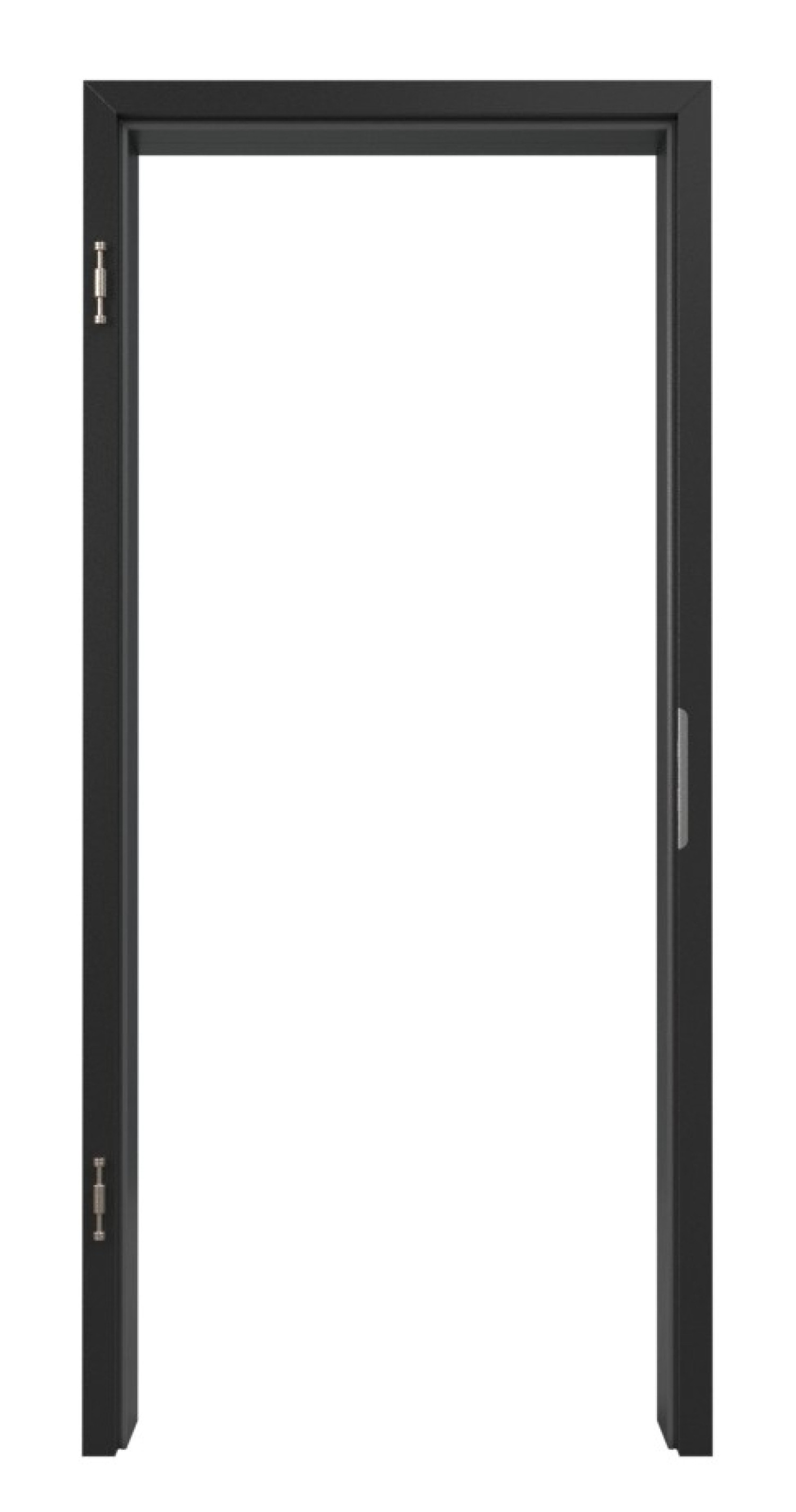 SCHÖRGHUBER Wohnungseingangszarge 0901-60 Black HPL mit Brandschutz T30 RS