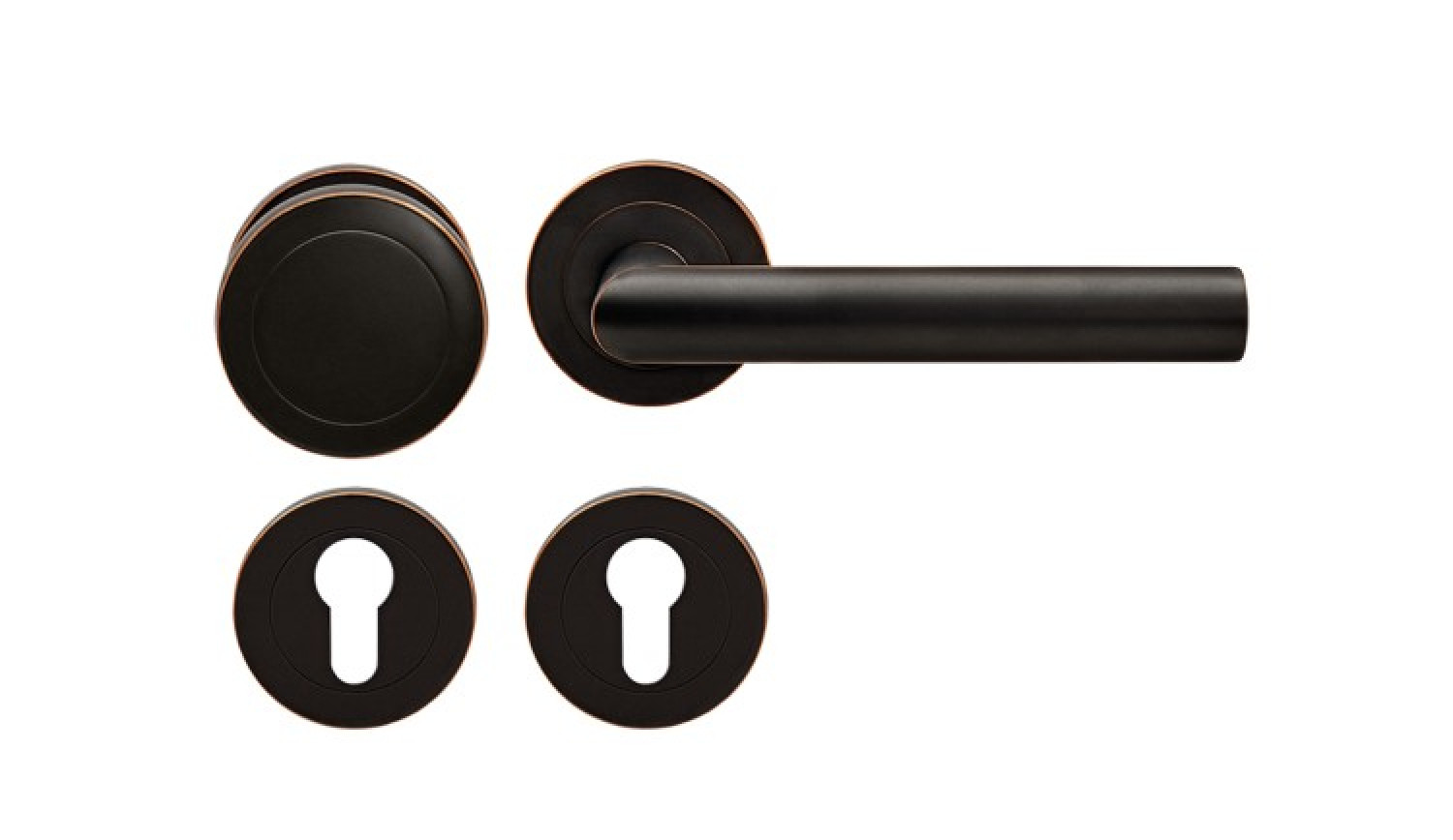 KARCHER DESIGN Rhodos ER28 Antik Bronzeoptik Rundrosette Wechselgarnitur