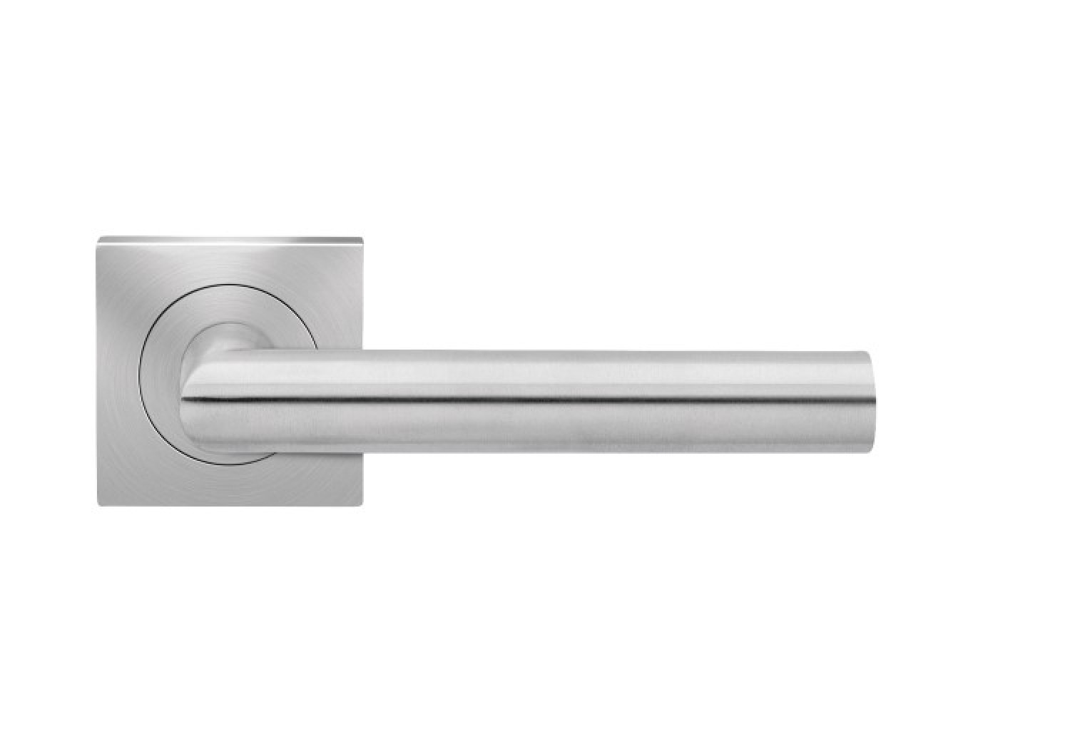 Rhodos ER28Q OS Edelstahl matt Quadratrosette Zimmertürgarnitur - Karcher Design