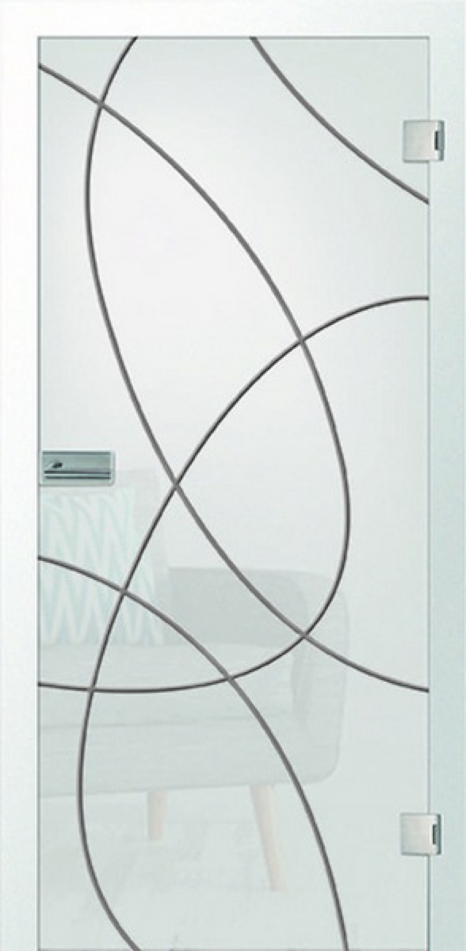 Bild von Er 71 Rillenschliff Glastür mit Fläche matt - Erkelenz
