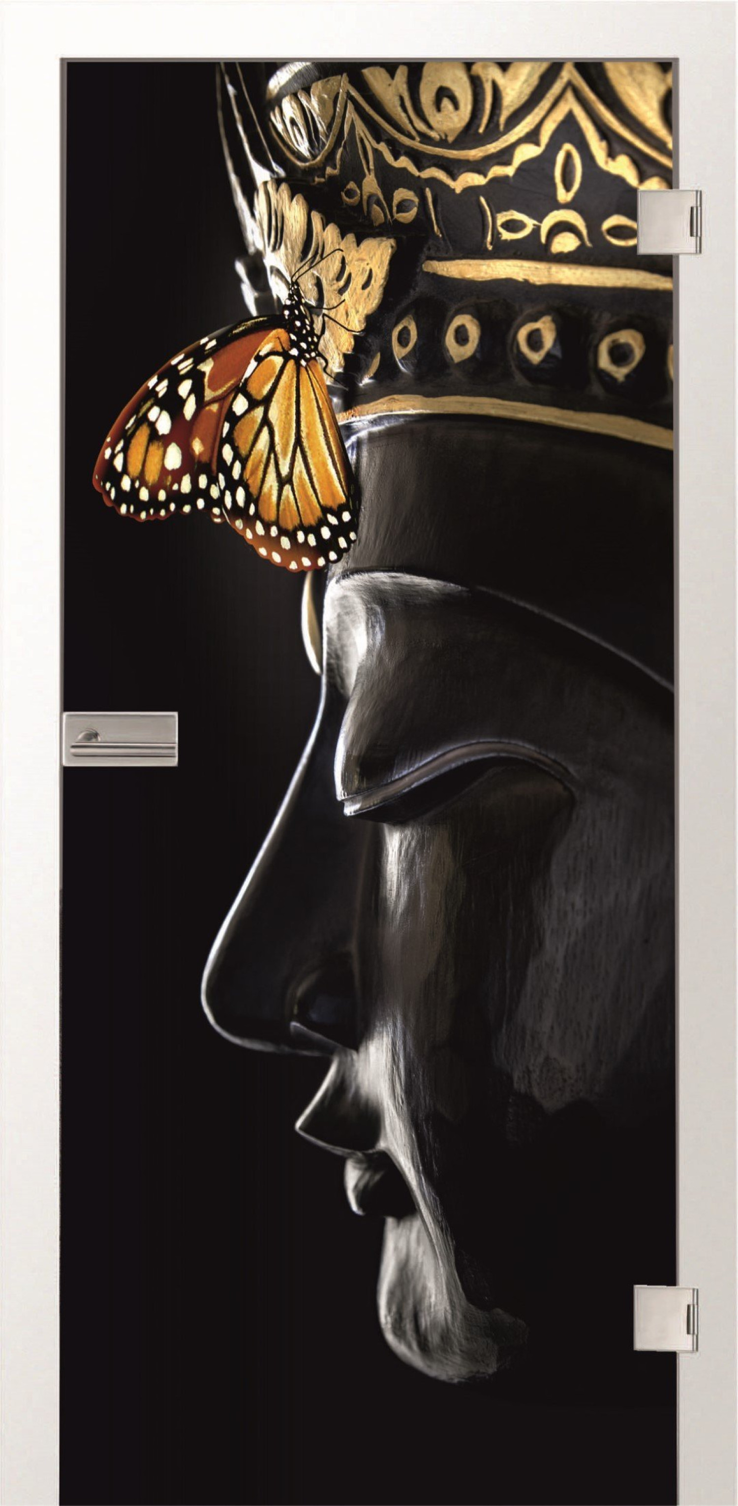 ERKELENZ Glastür Butterfly Fotoprint