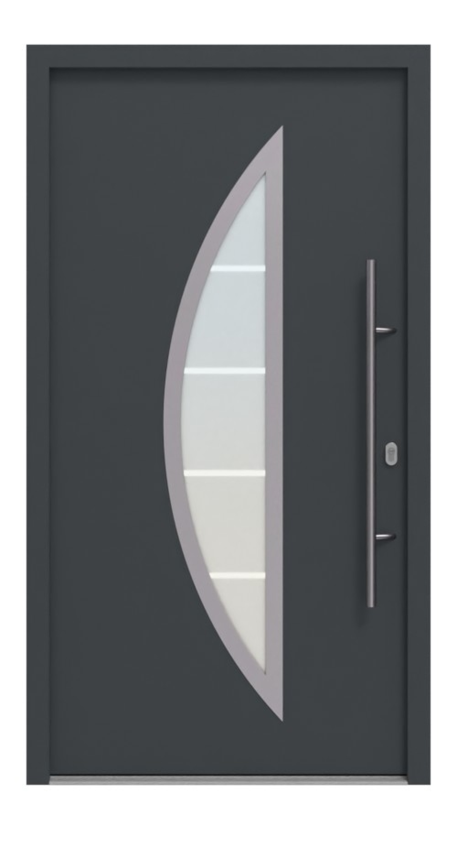 Hörmann Haustür Thermo46 900 RAL 7016-RAL 7016 Frontansicht außen
