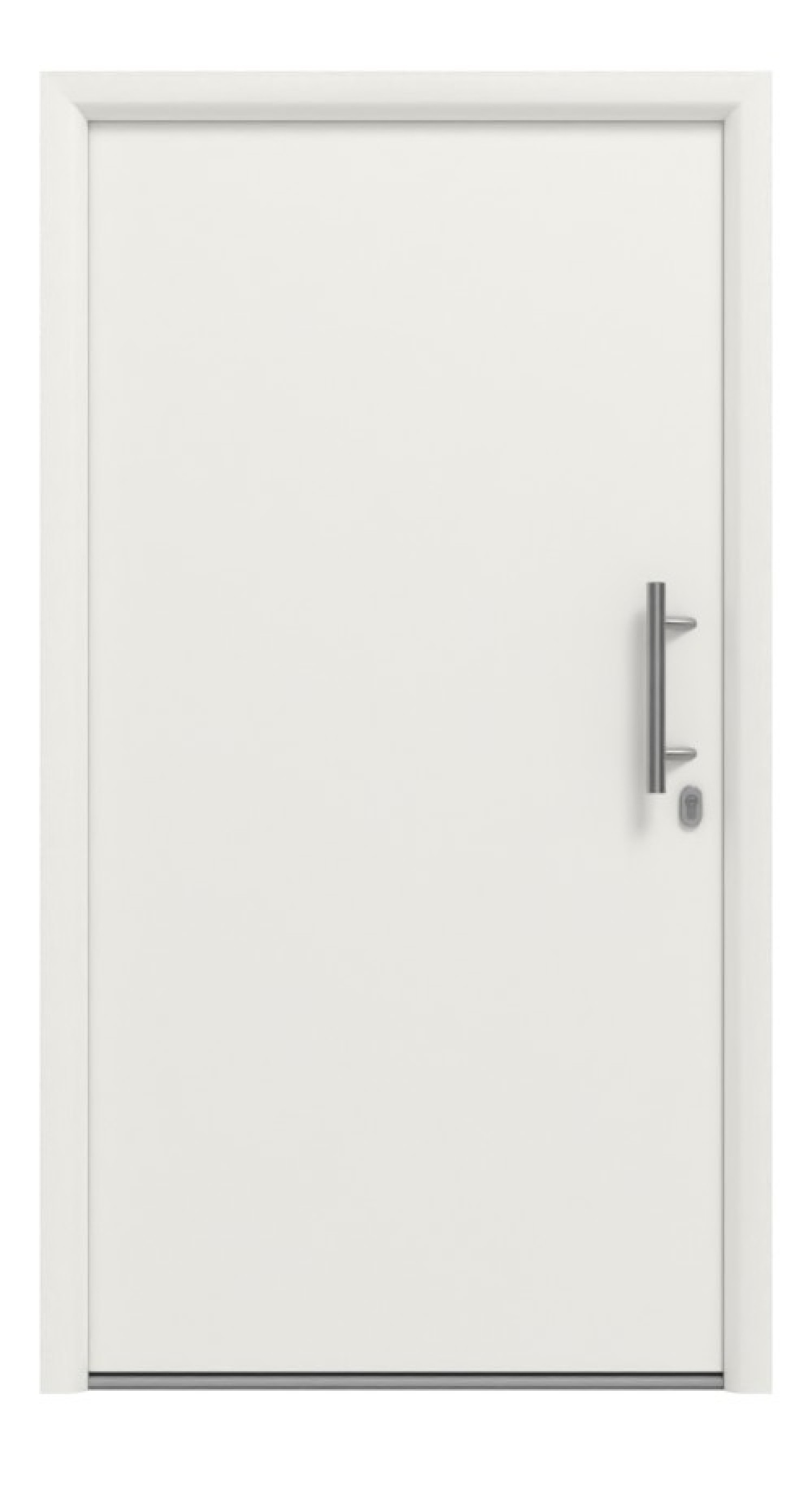 Hörmann Haustür Thermo65 Aktion 010 RAL 9016-RAL 9016 Frontansicht außen