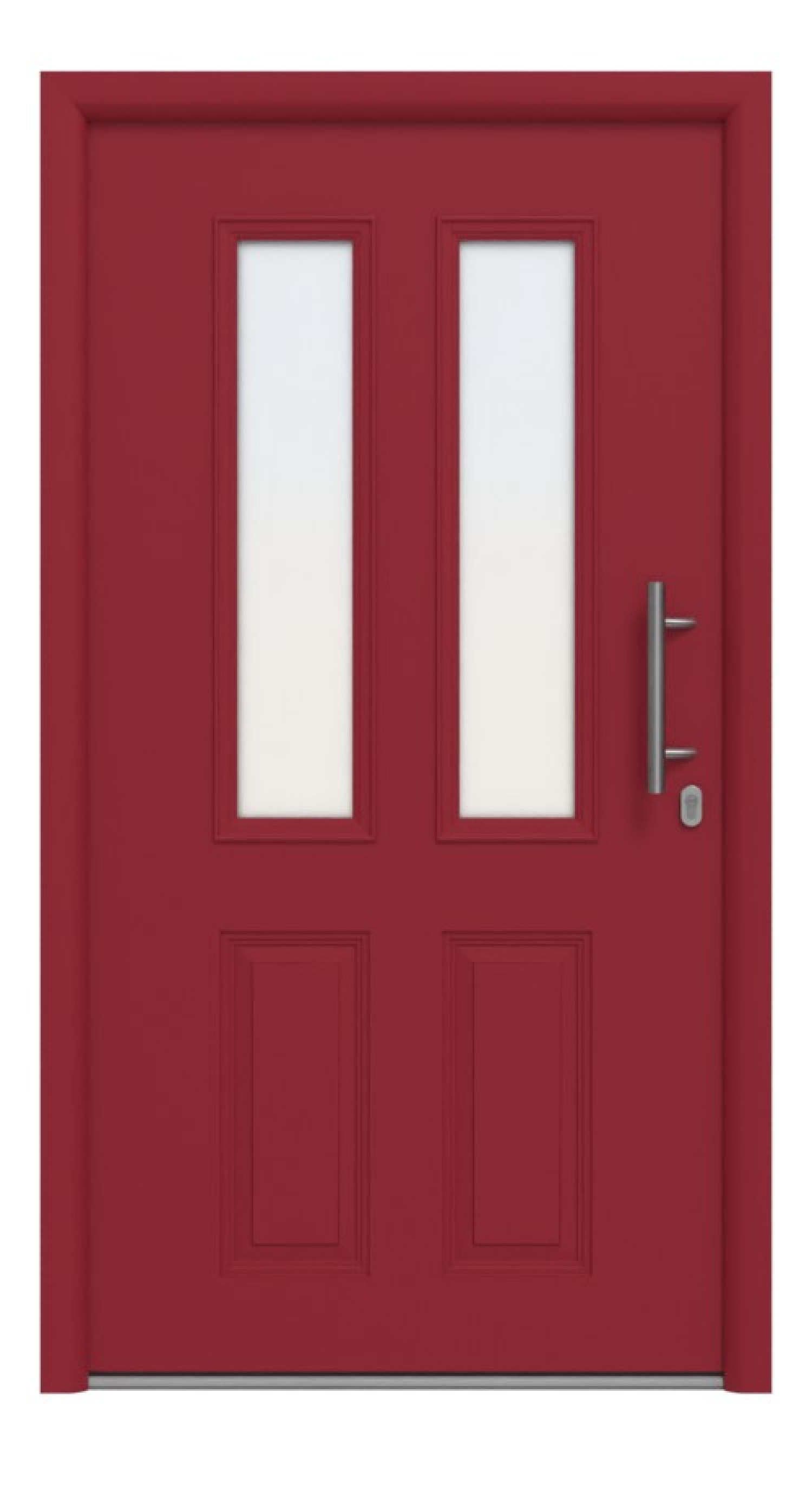 Hörmann Haustür Thermo65 410 RAL 3003-RAL 3003 Frontansicht innen