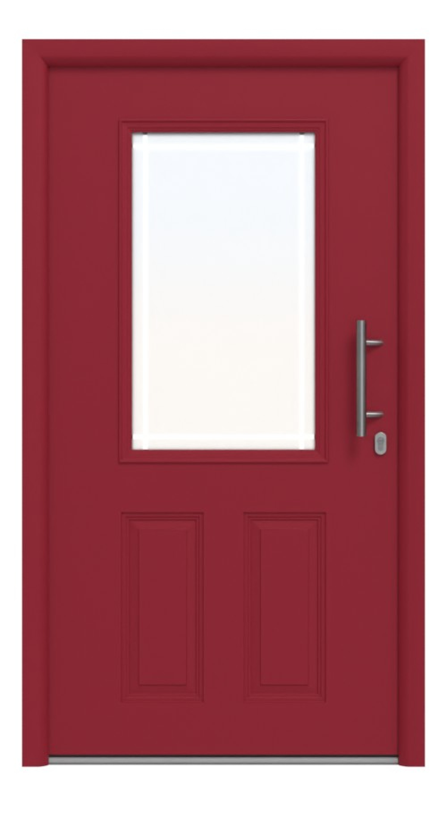 Hörmann Haustür Thermo65 430 RAL 3003-RAL 3003 Frontansicht innen