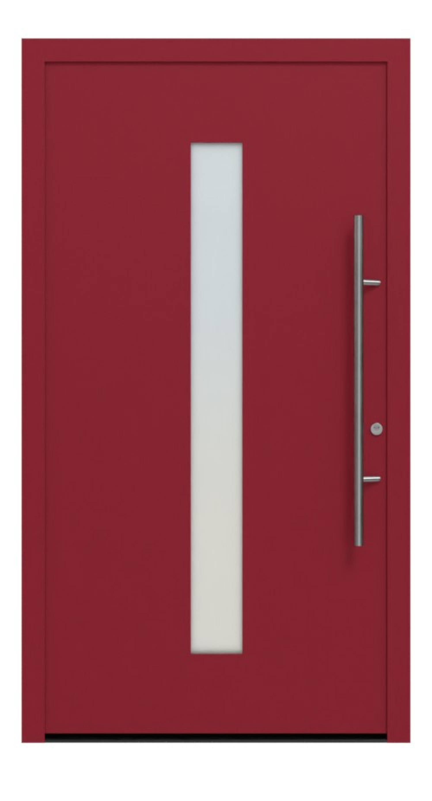 Hörmann Haustür ThermoSafe 185 RAL 3003-RAL 9016 Frontansicht außen